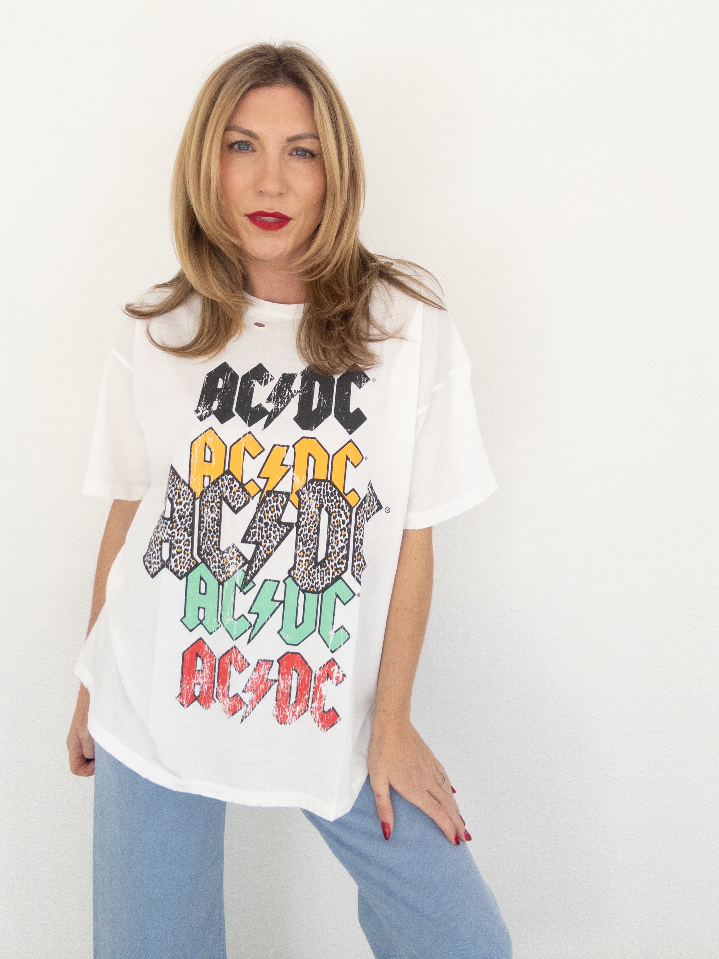 ACDC Distressed Graphic Tee