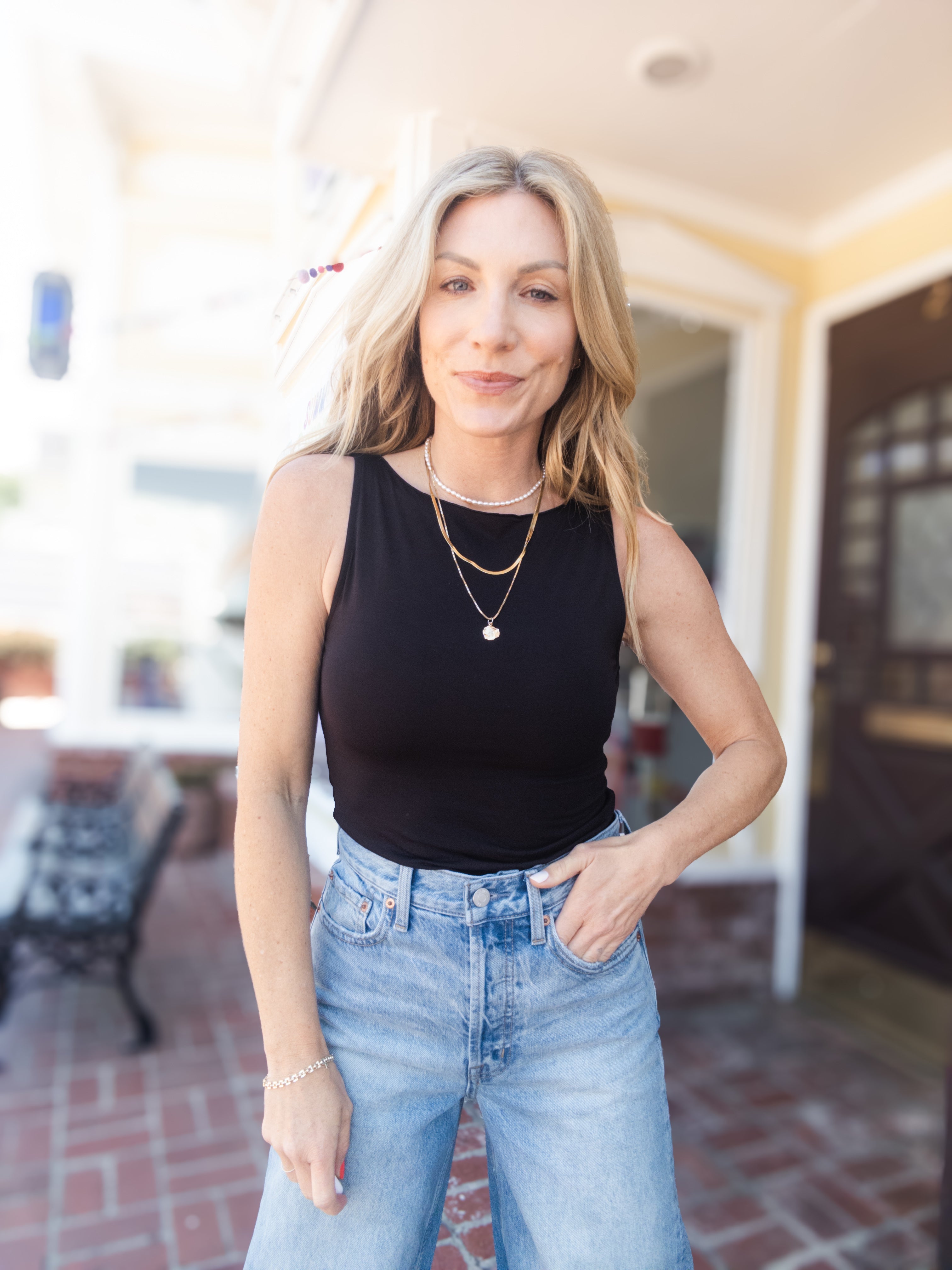 Project Social T Odette Boat Neck Tank