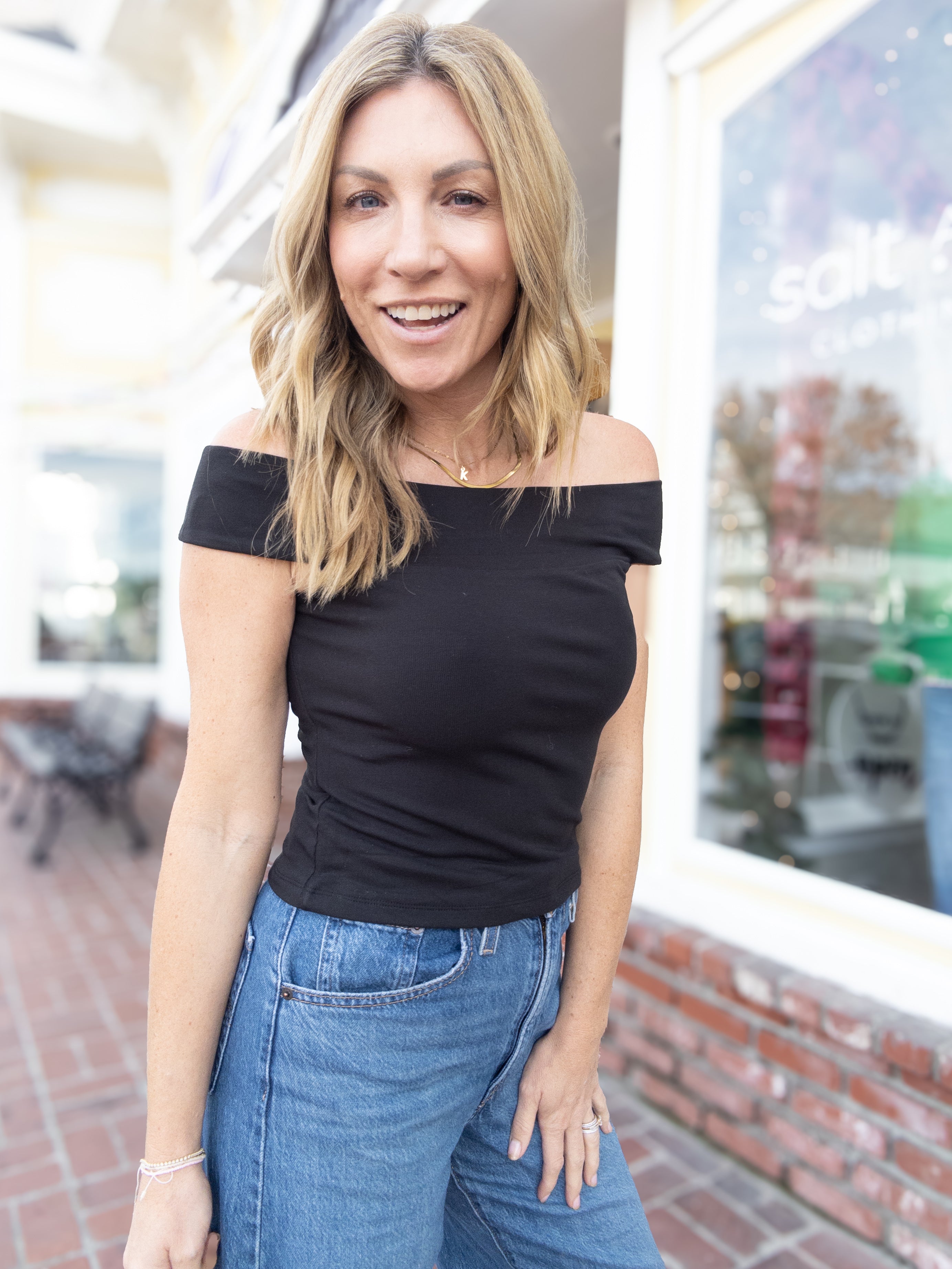 Z Supply Second Skin Off the Shoulder Top