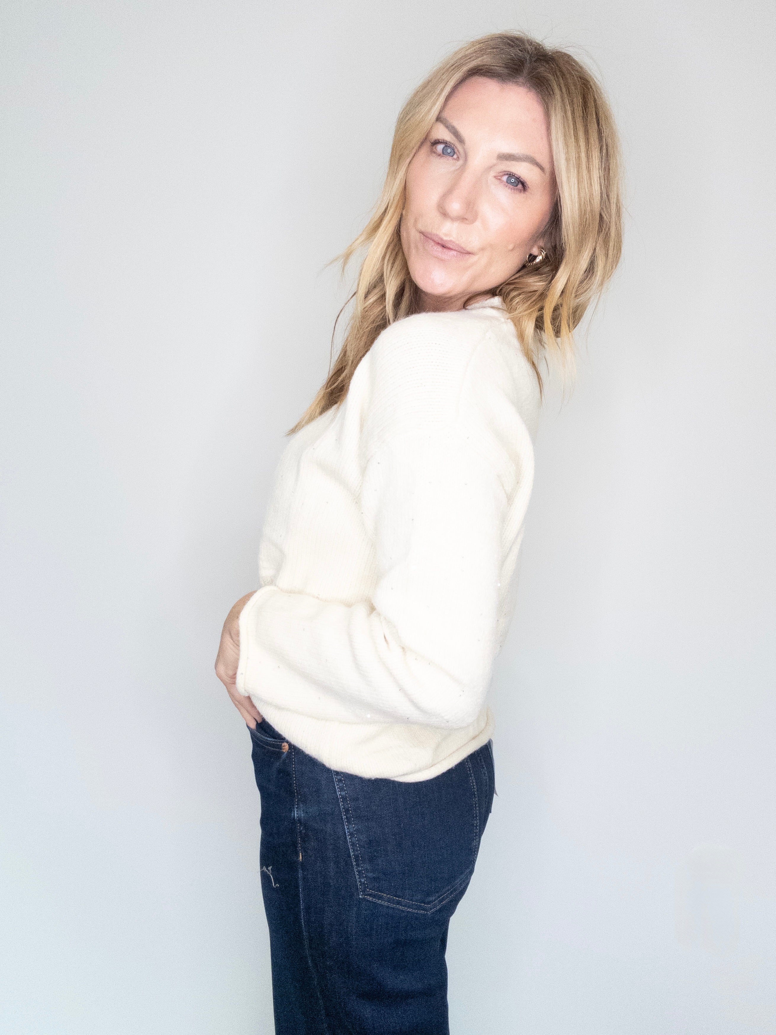 Barely There Sparkle Sweater