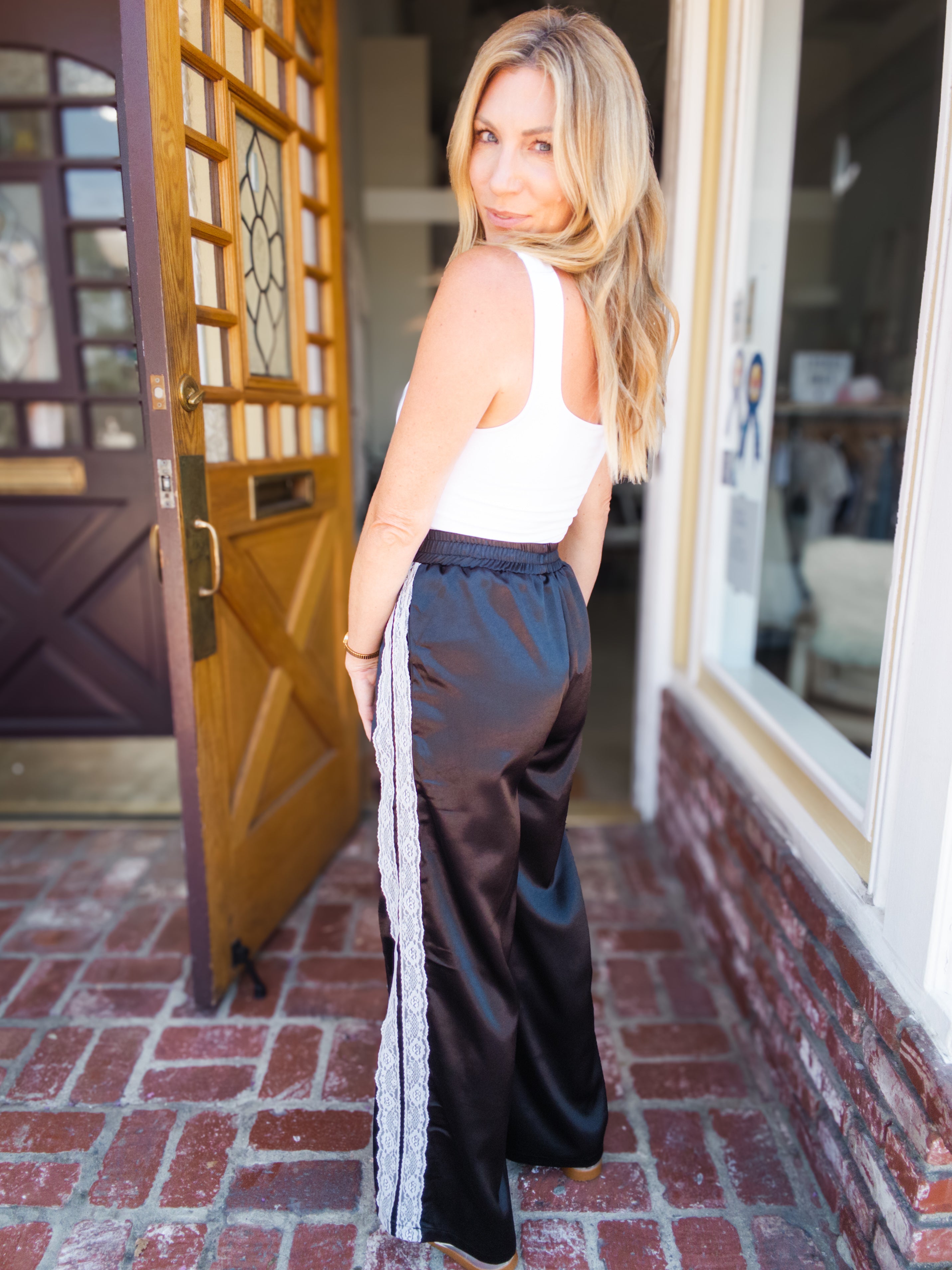 Sideline Lace Track Pant