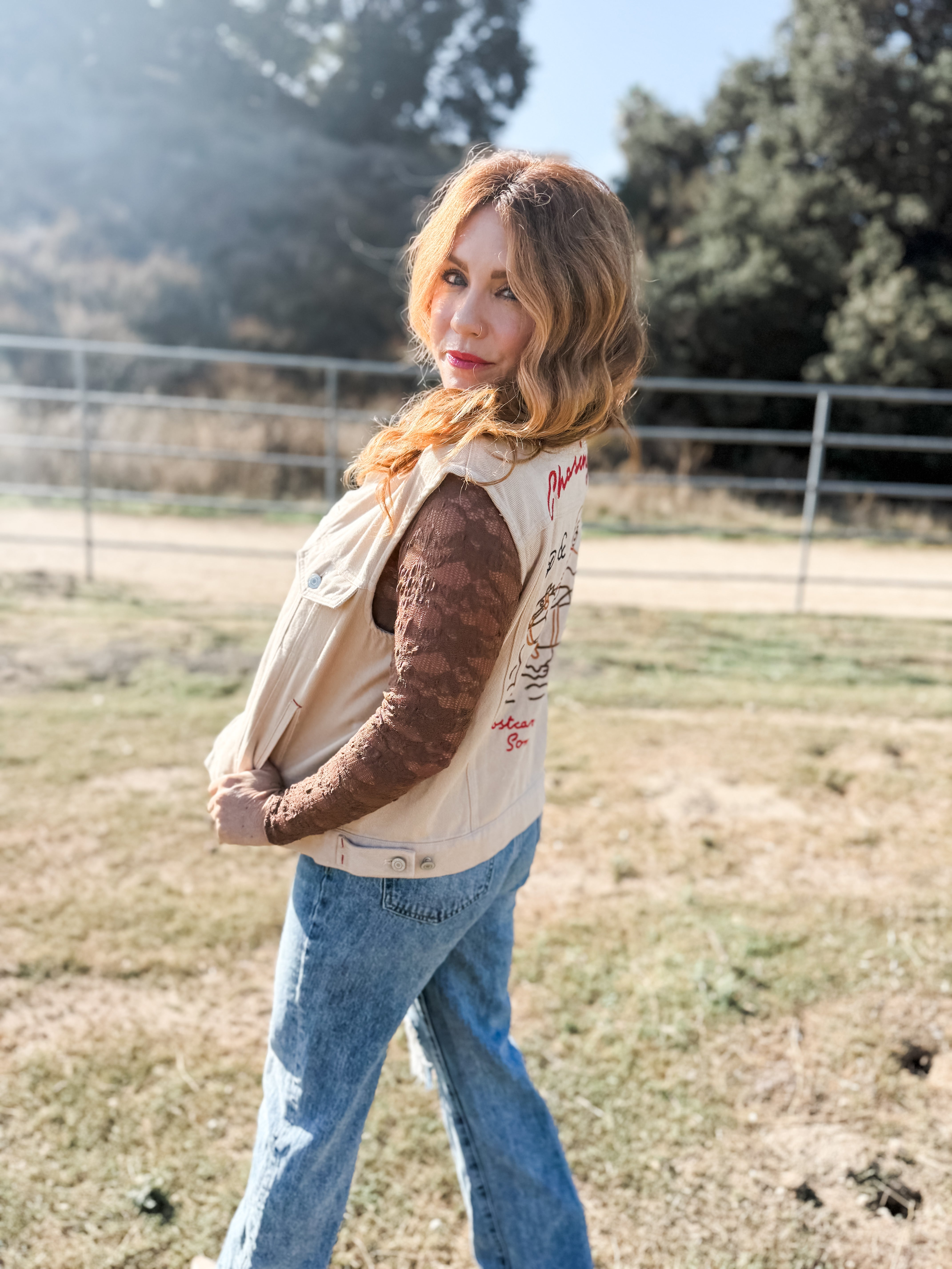 Chasing Sunset Embroidered Vest