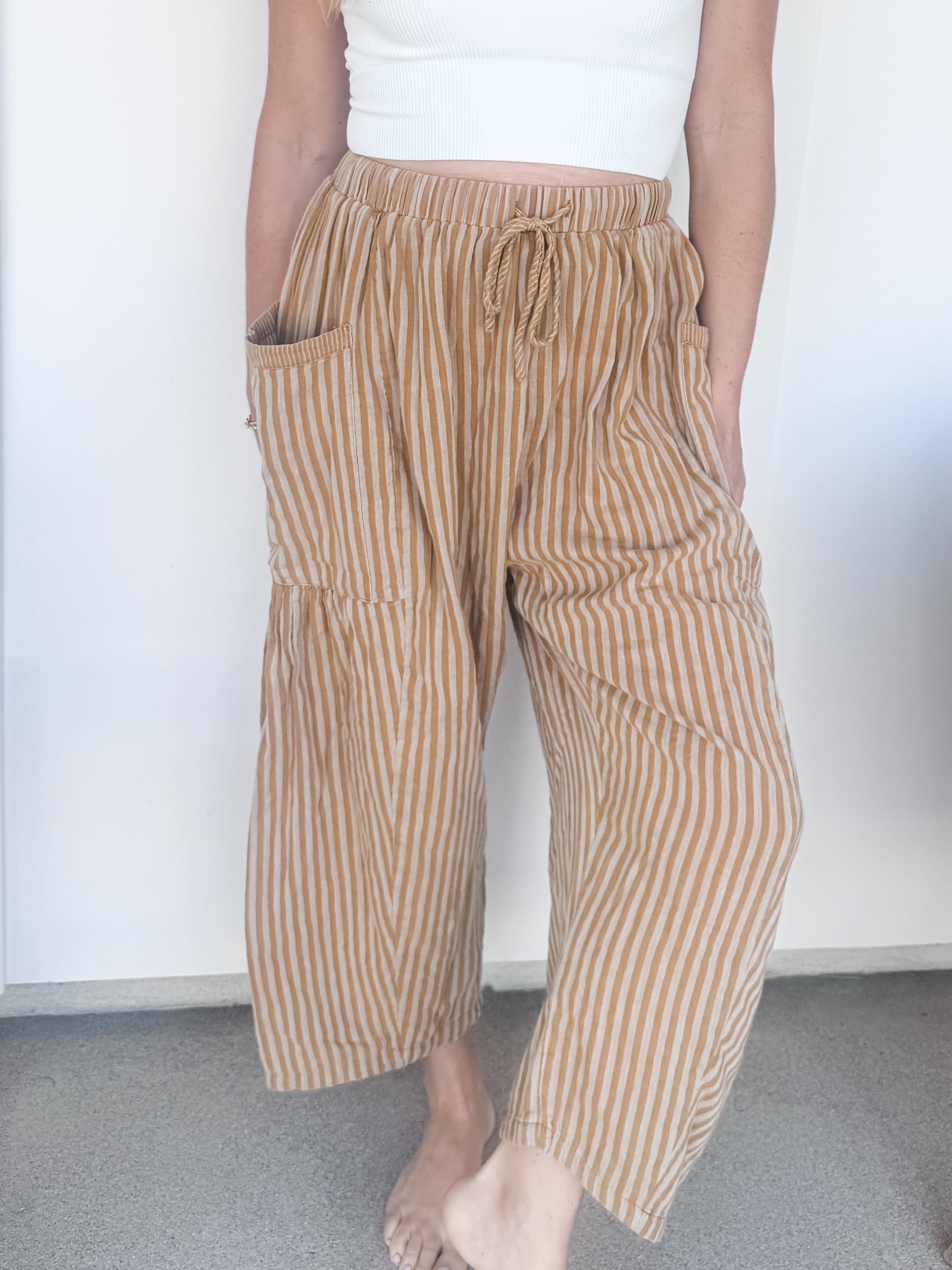 Fine Line Striped Pants