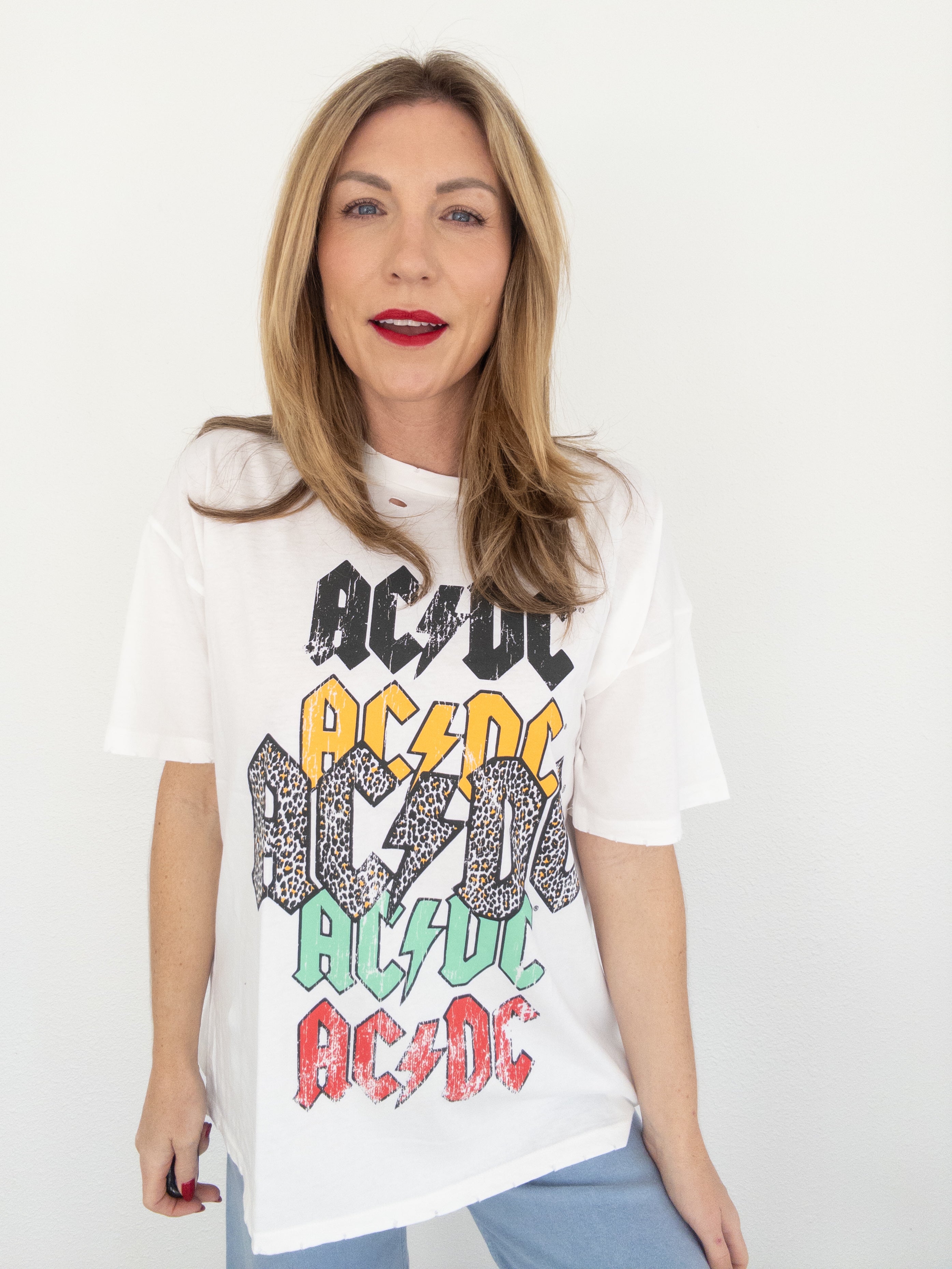 ACDC Distressed Graphic Tee