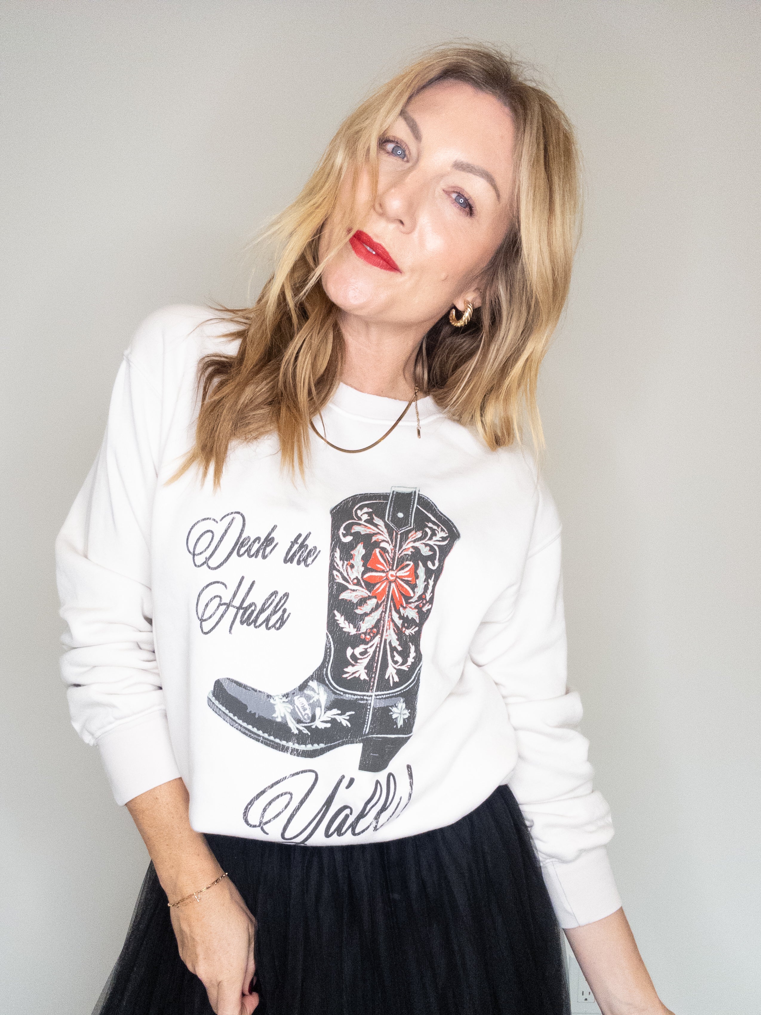 Project Social T Deck The Halls Y'all Sweatshirt