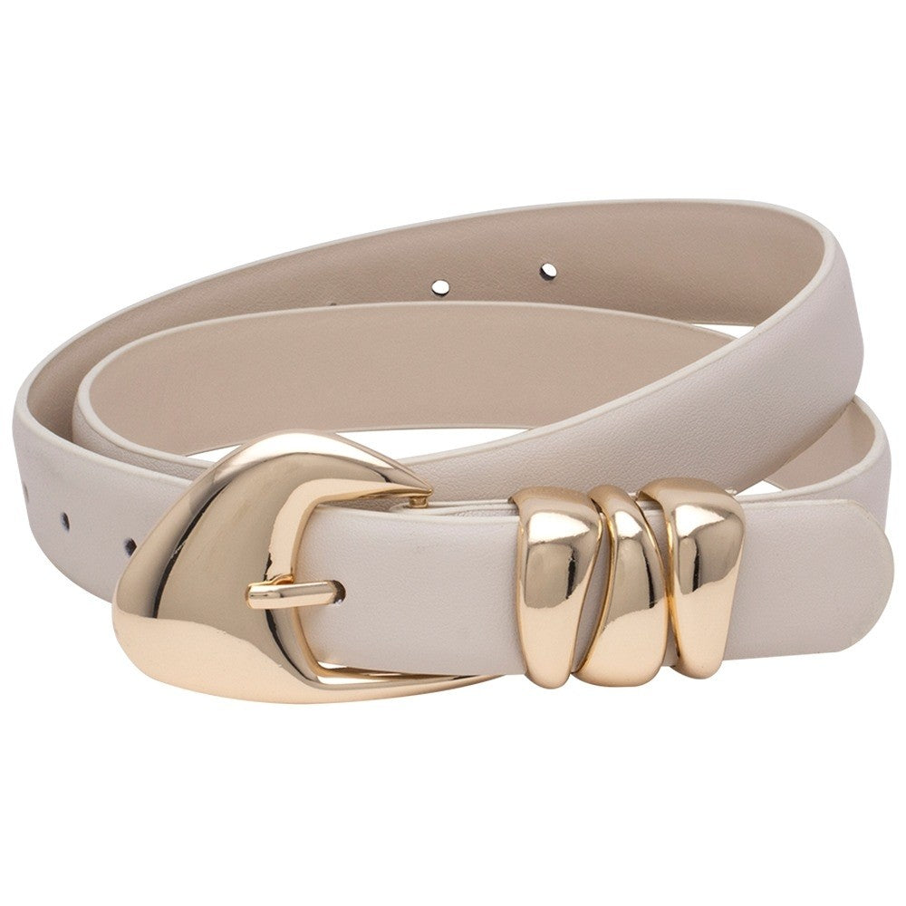 Sculpted Buckle Belt