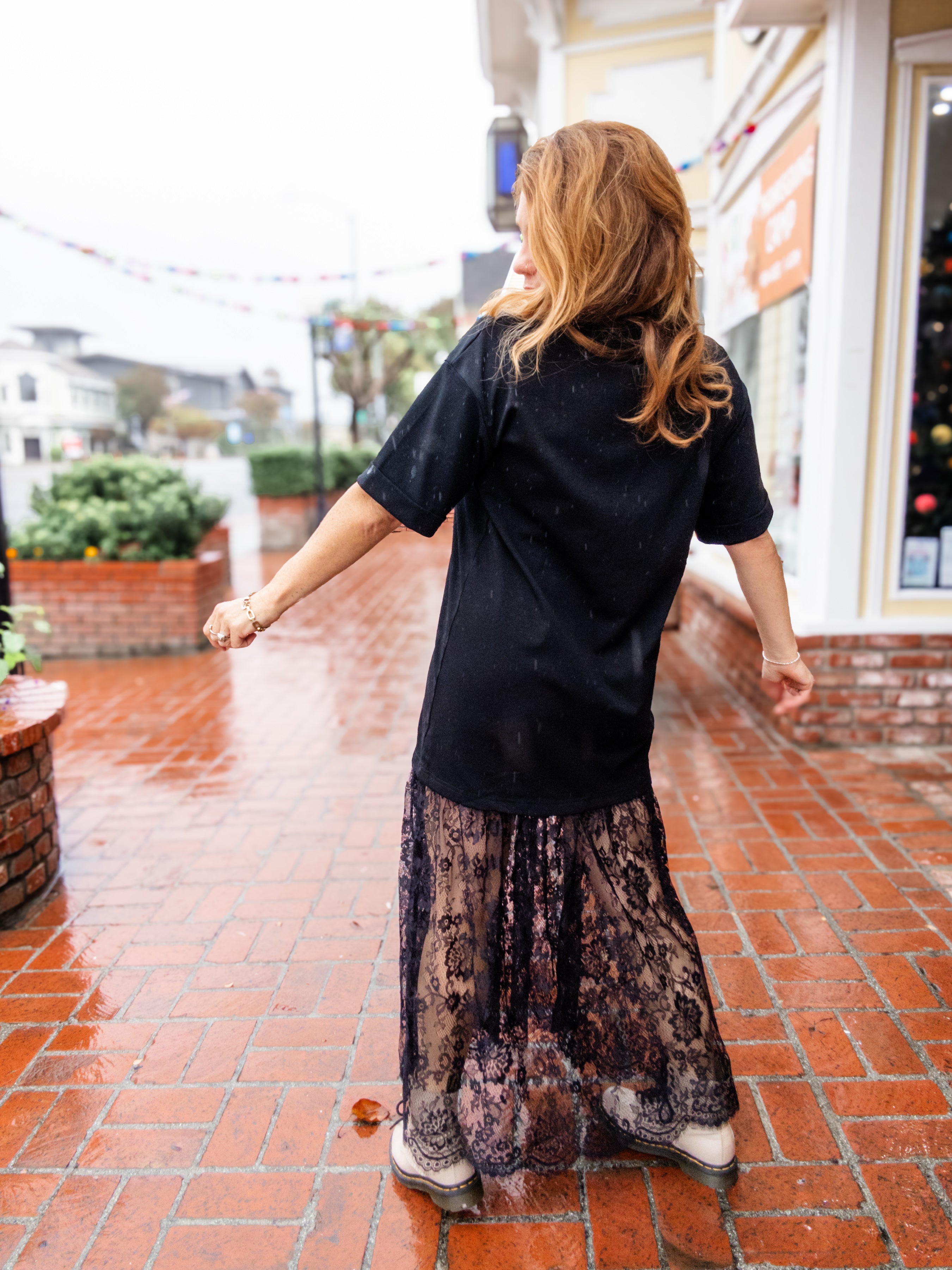 Love Affair Lace Shirt Dress