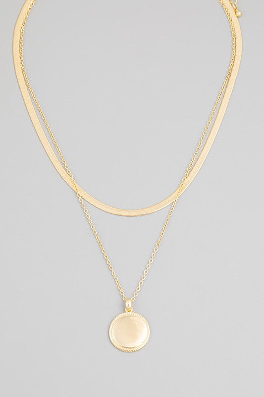 Your Reflection Herringbone Layered Necklace