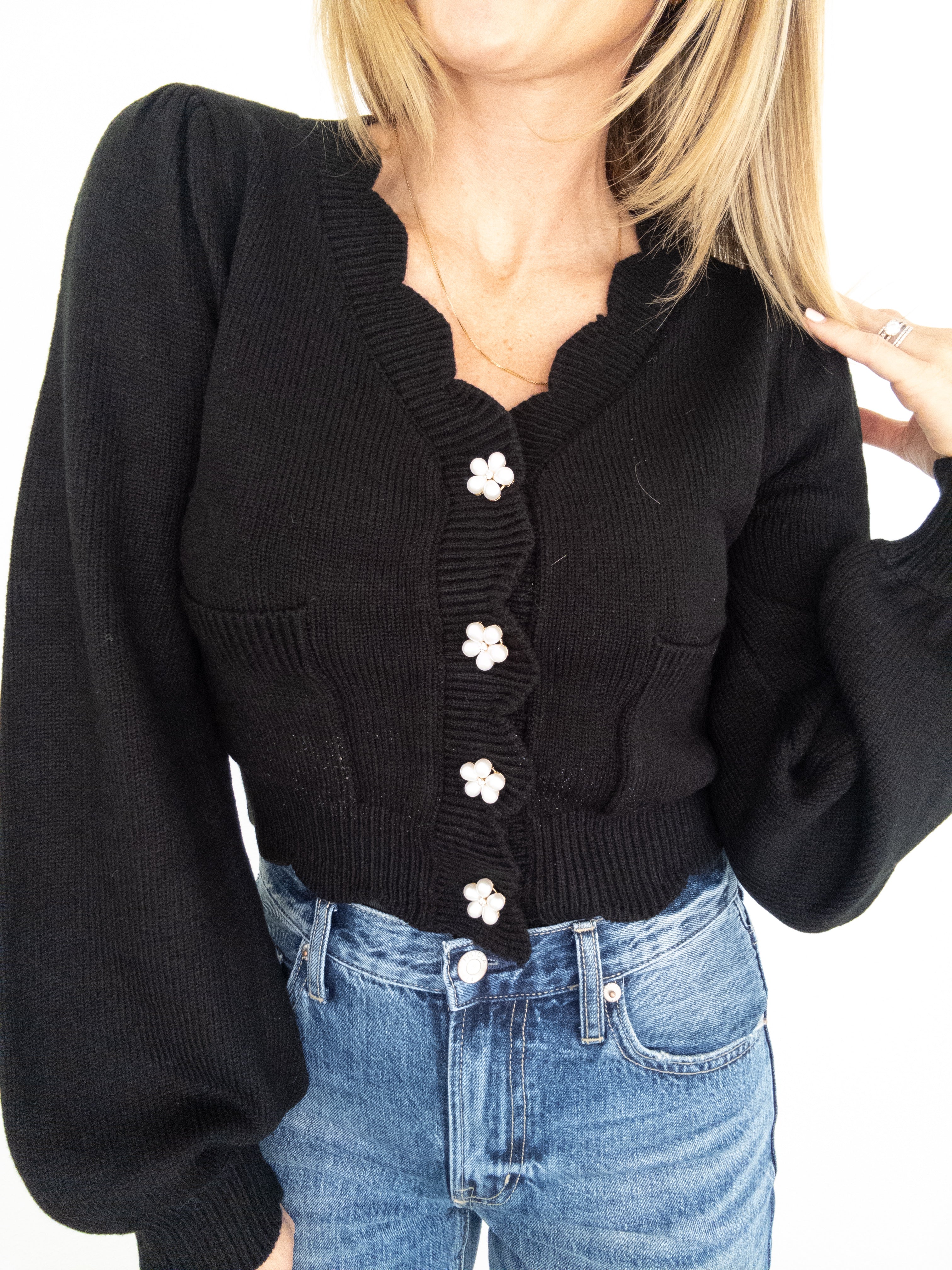 Lotus Flower Knit Sweater