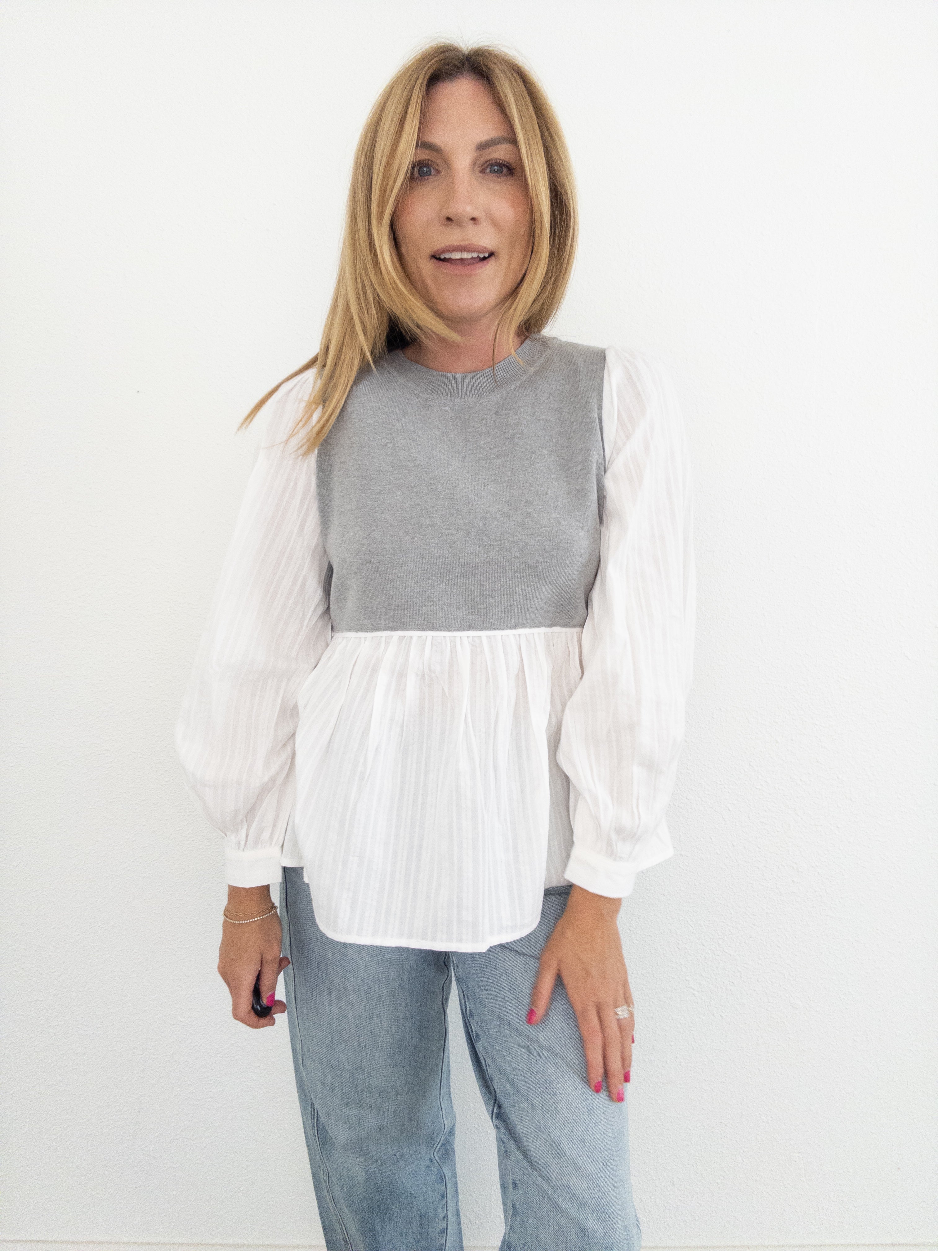 Waldorf Woven Layered Blouse