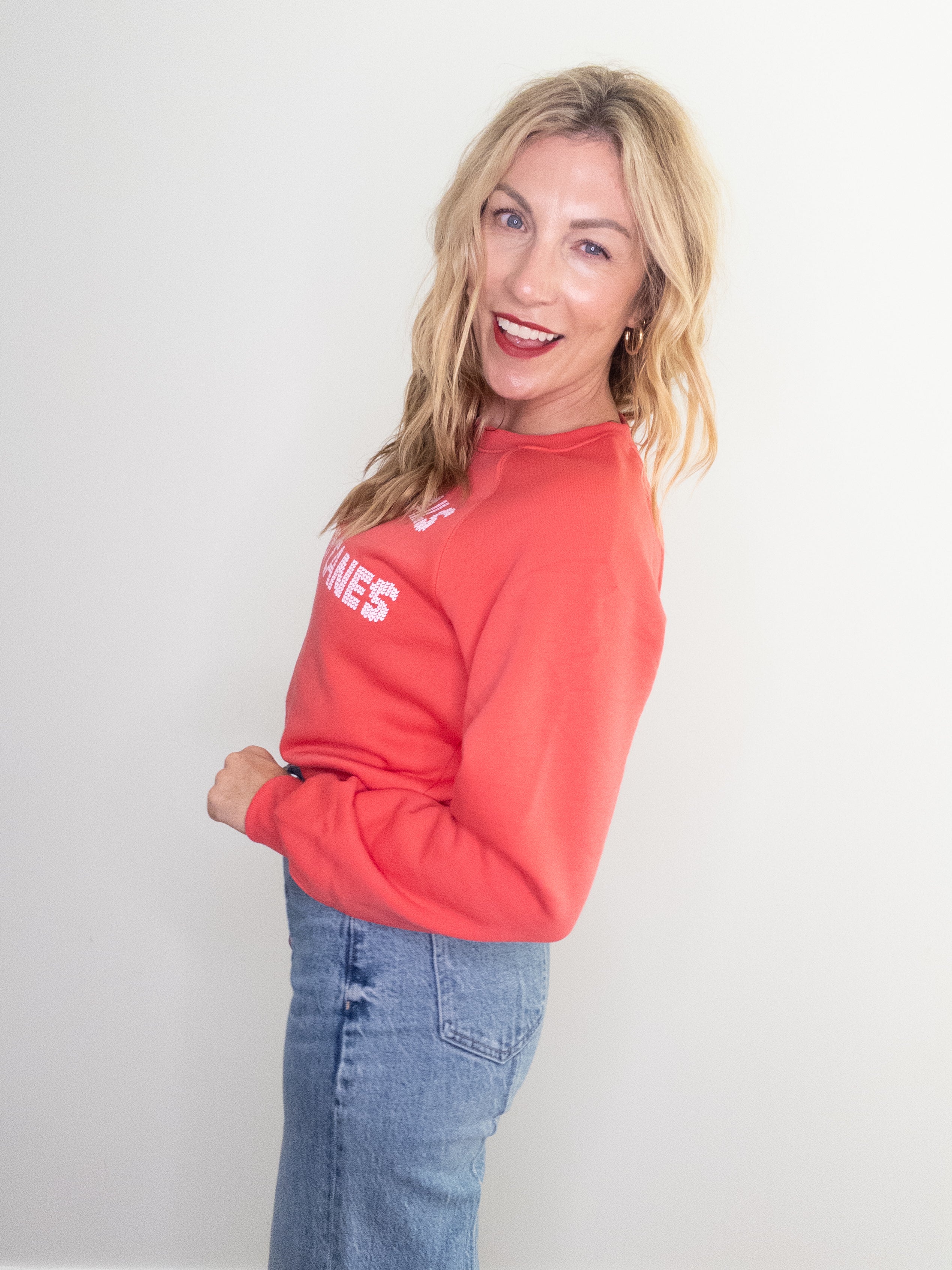 Project Social T Cocktails and Candy Canes Sweatshirt