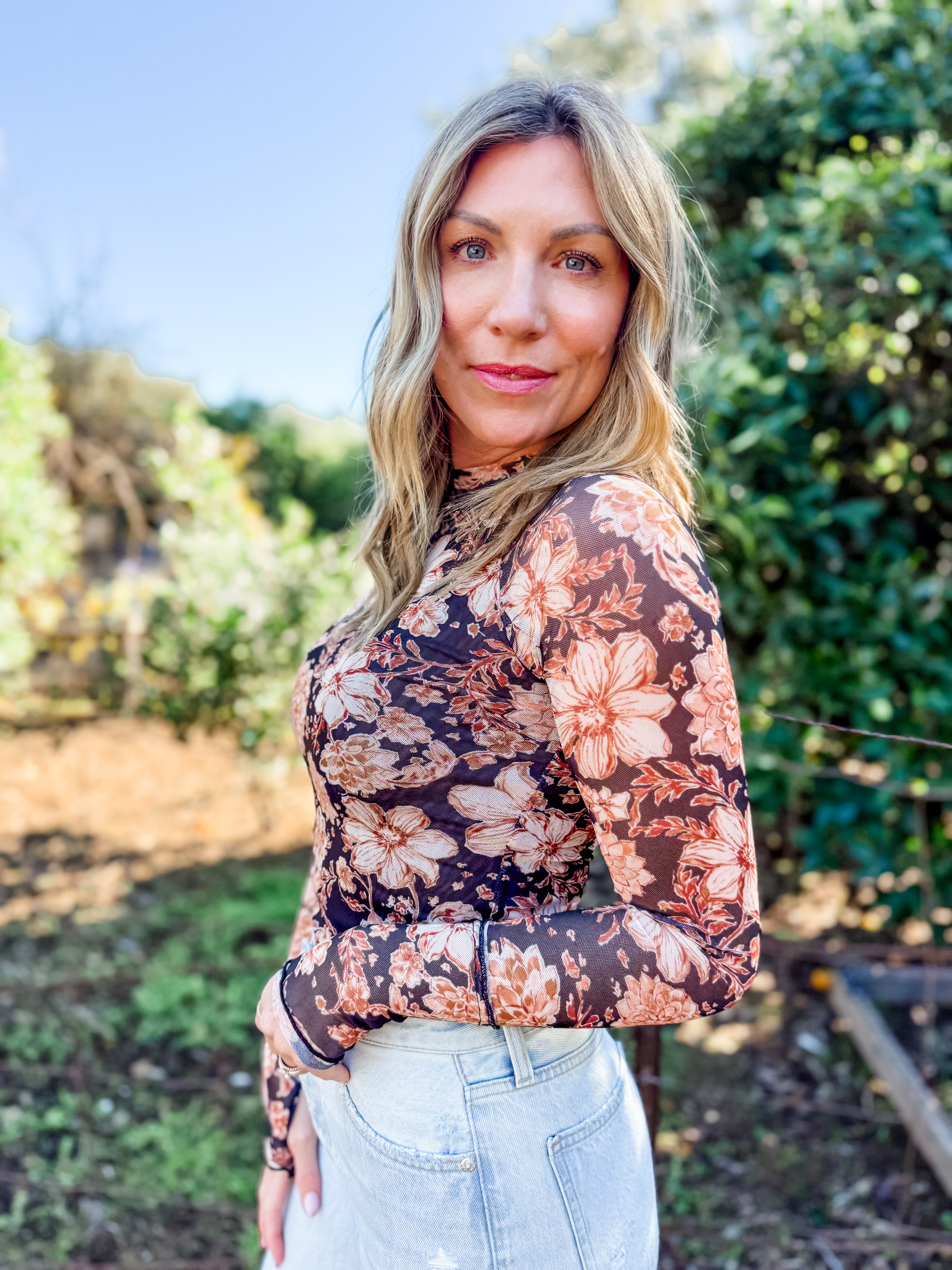 Desert After Dark Mesh Long Sleeve