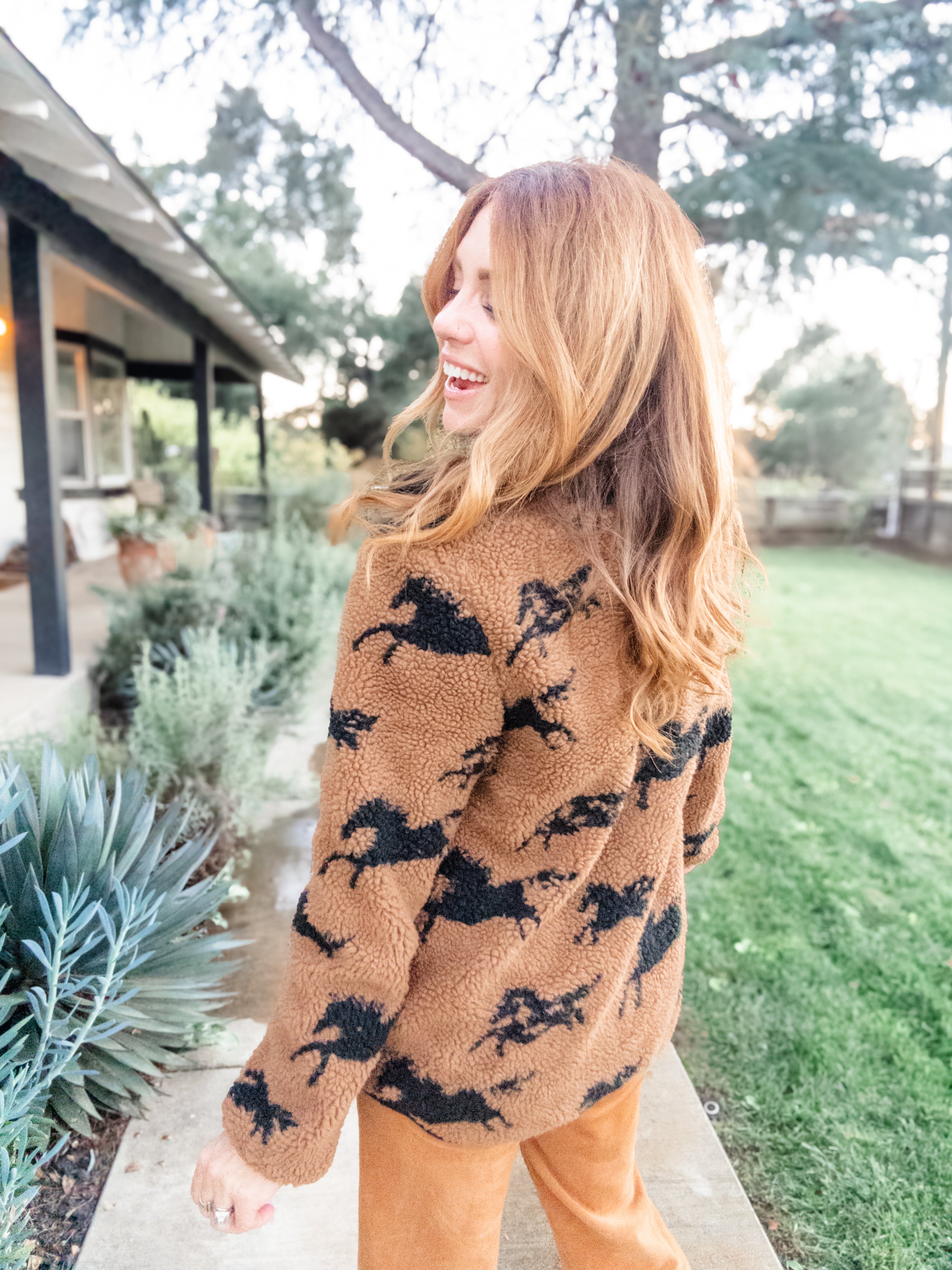 Jolene Sherpa Zip Front Jacket