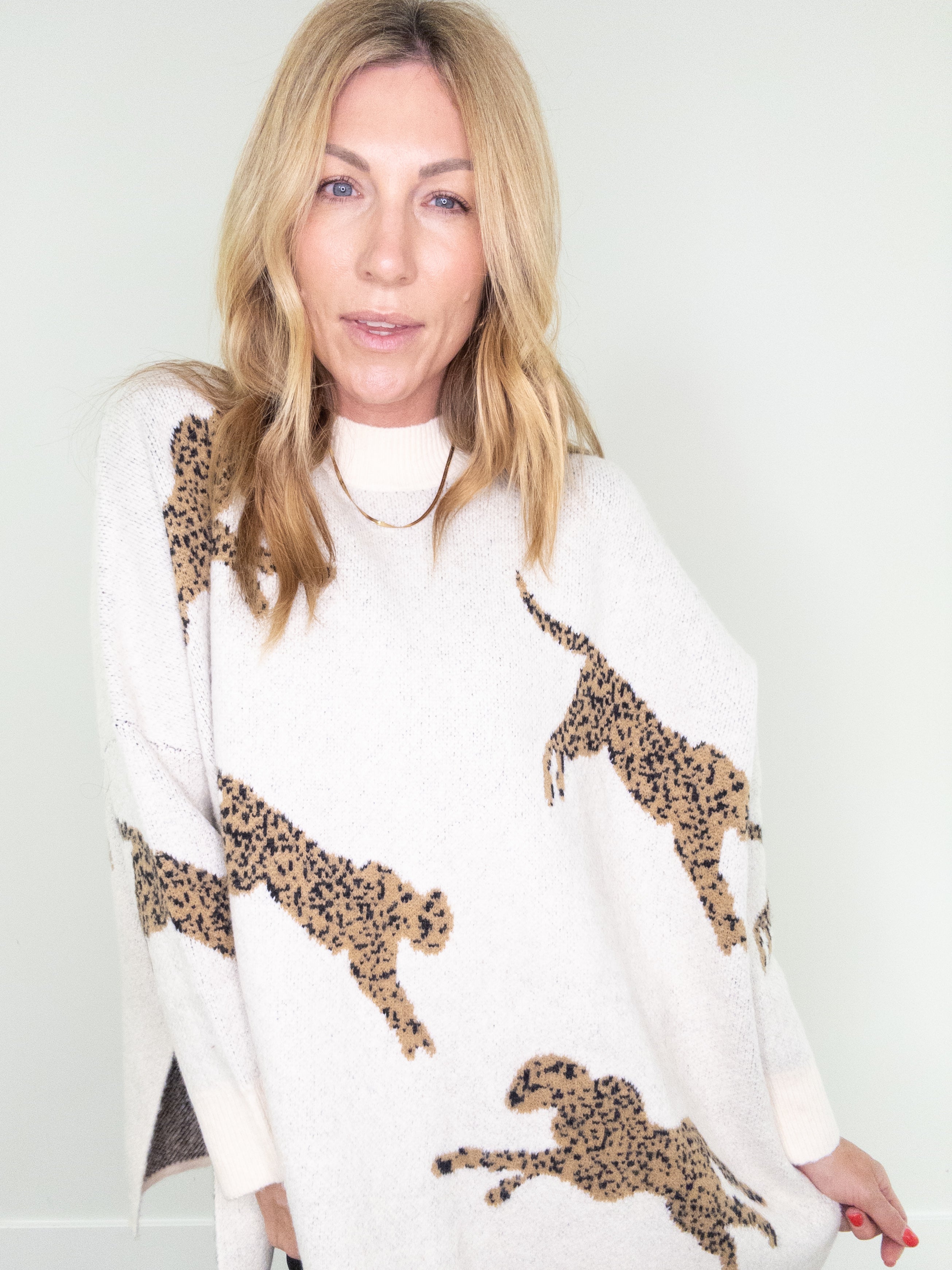 Haute Spots Cheetah Sweater