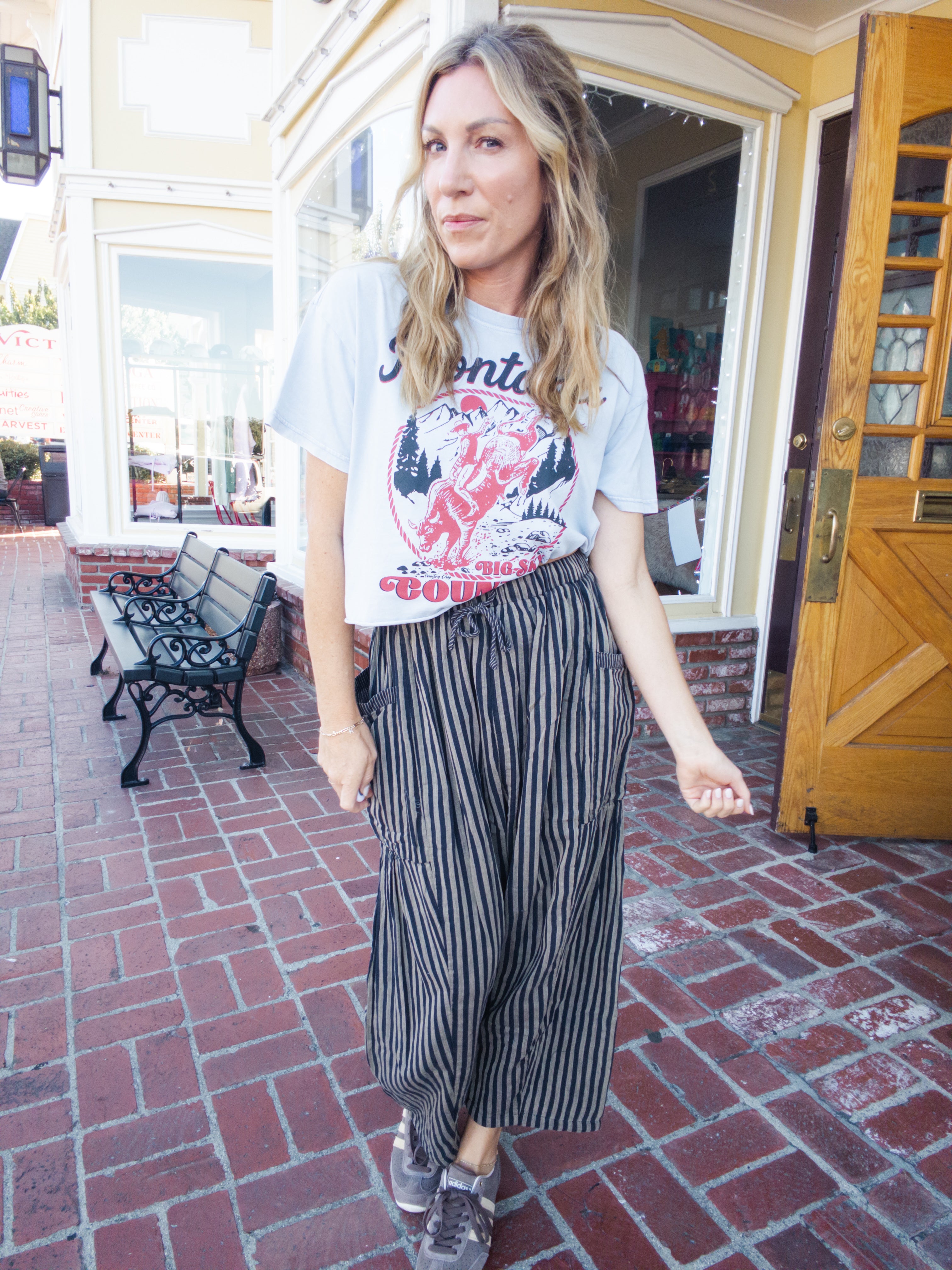 Fine Line Striped Pants
