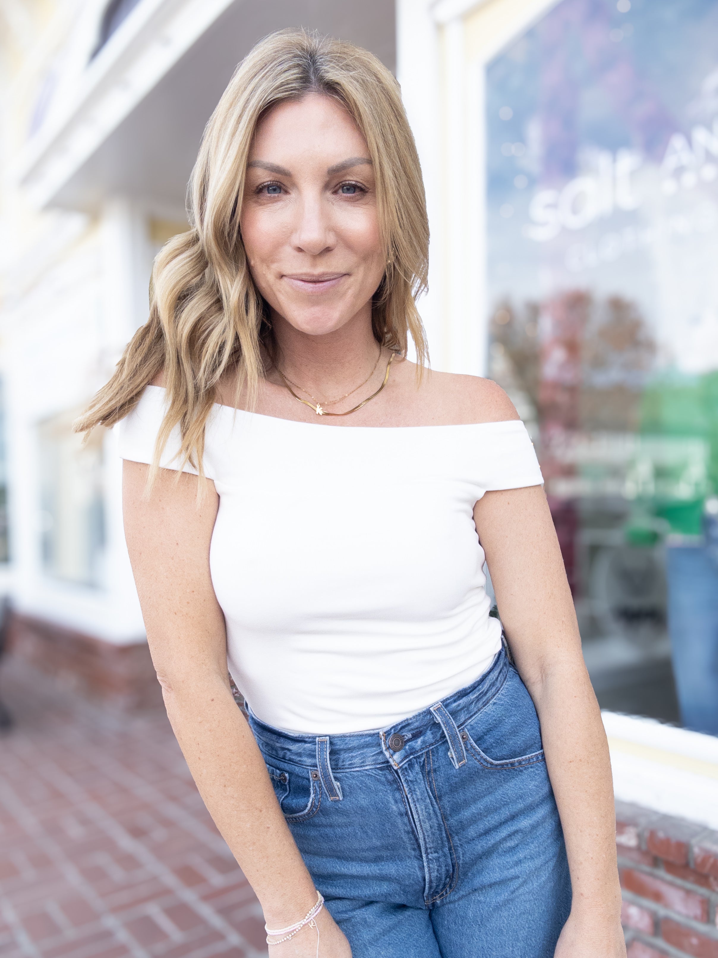 Z Supply Second Skin Off the Shoulder Top