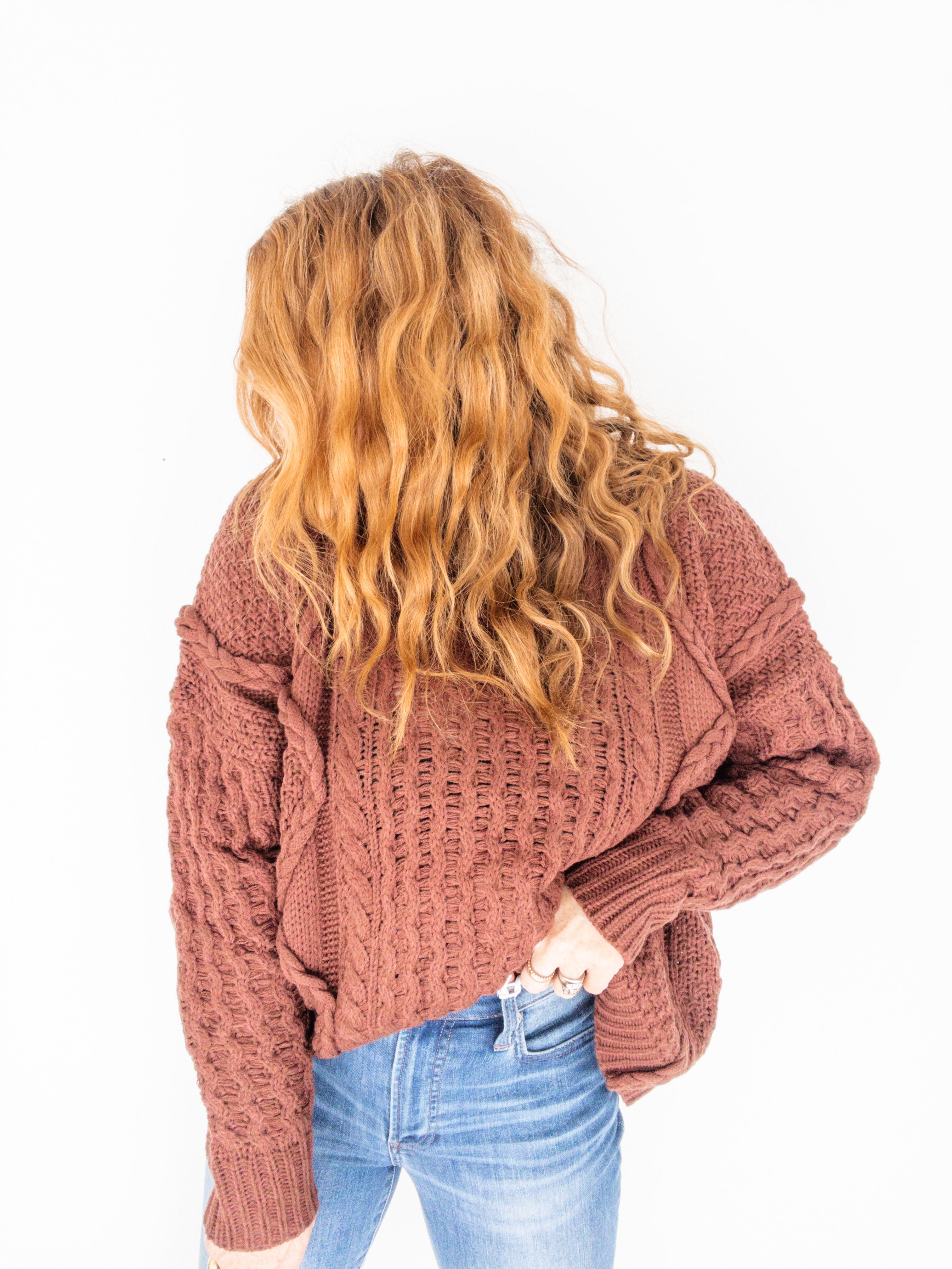 Hotty Toddy Cable Knit Sweater