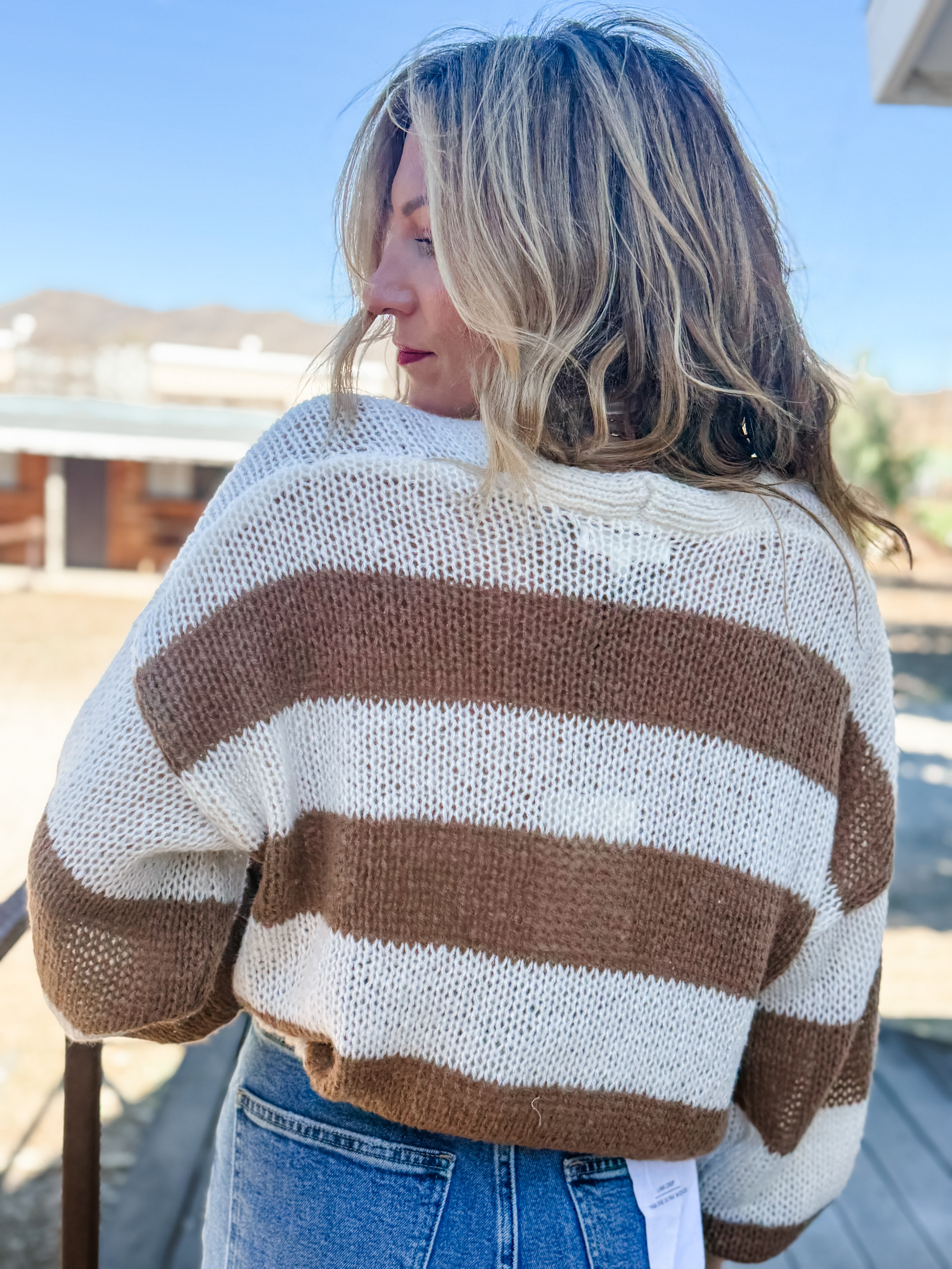 Evangaline Striped Cardigan