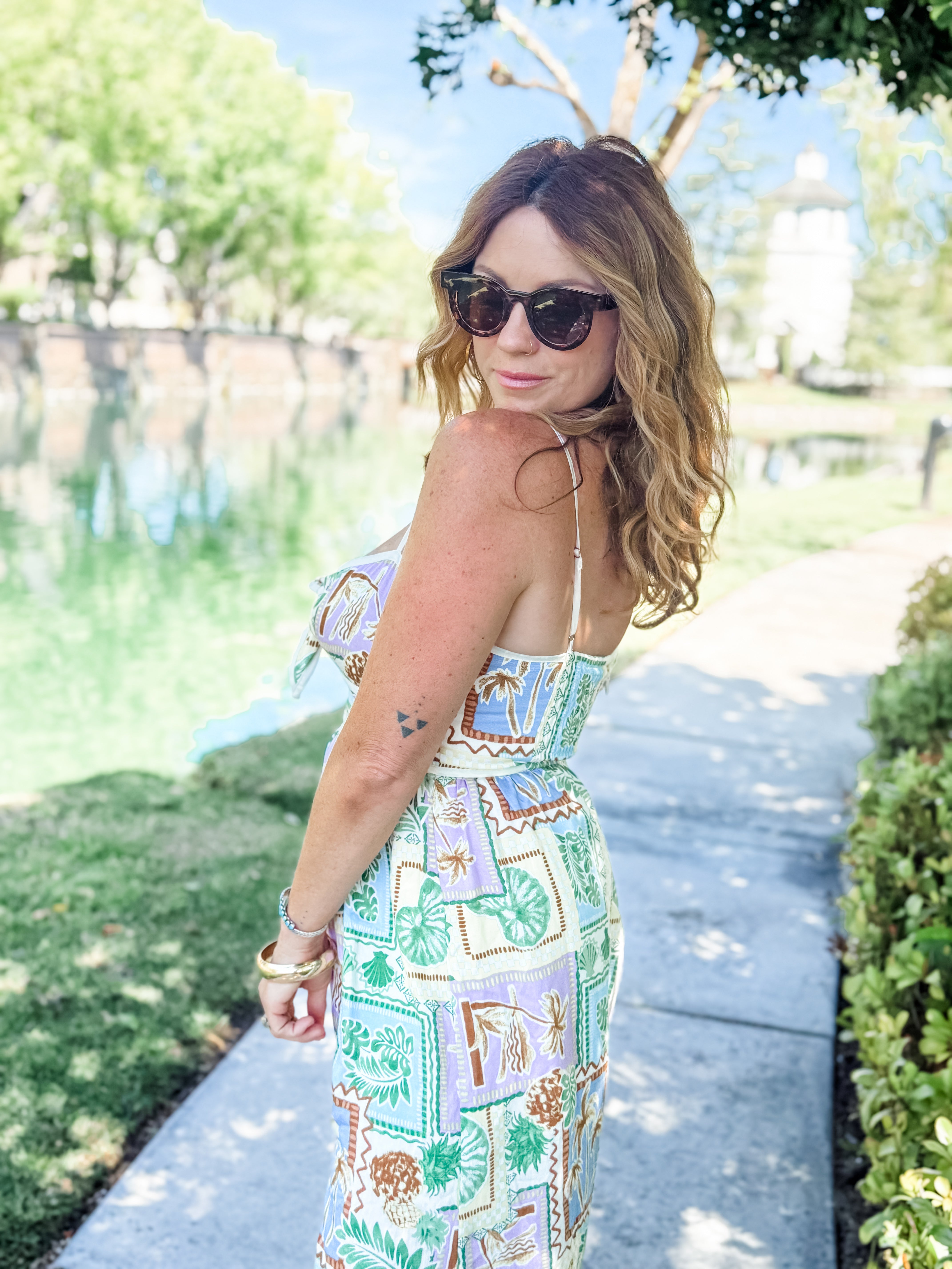 Off The Coast Midi Dress