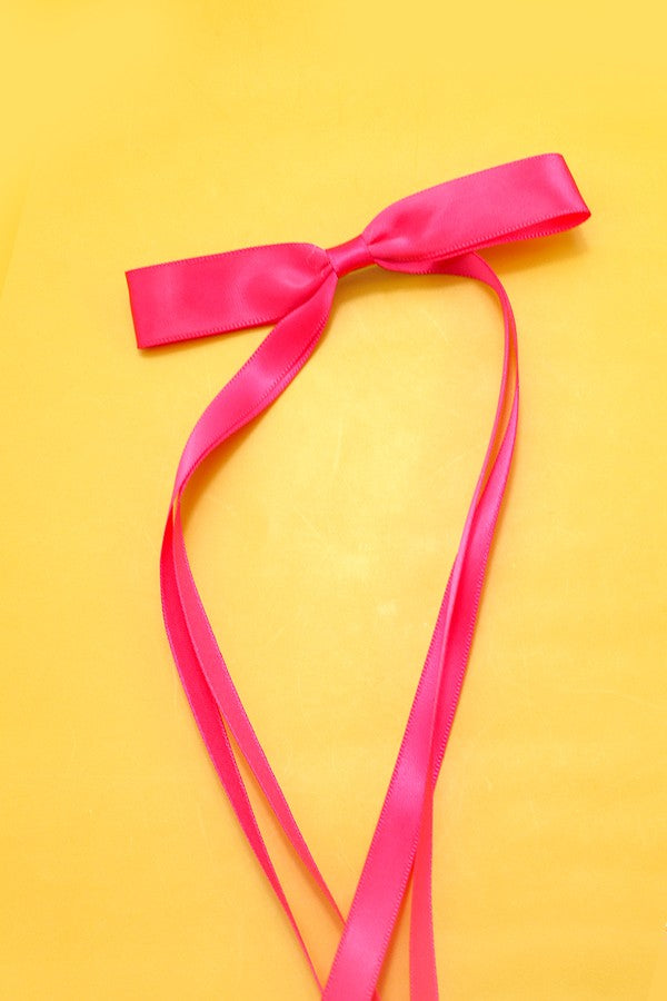 Satin Bow Clip