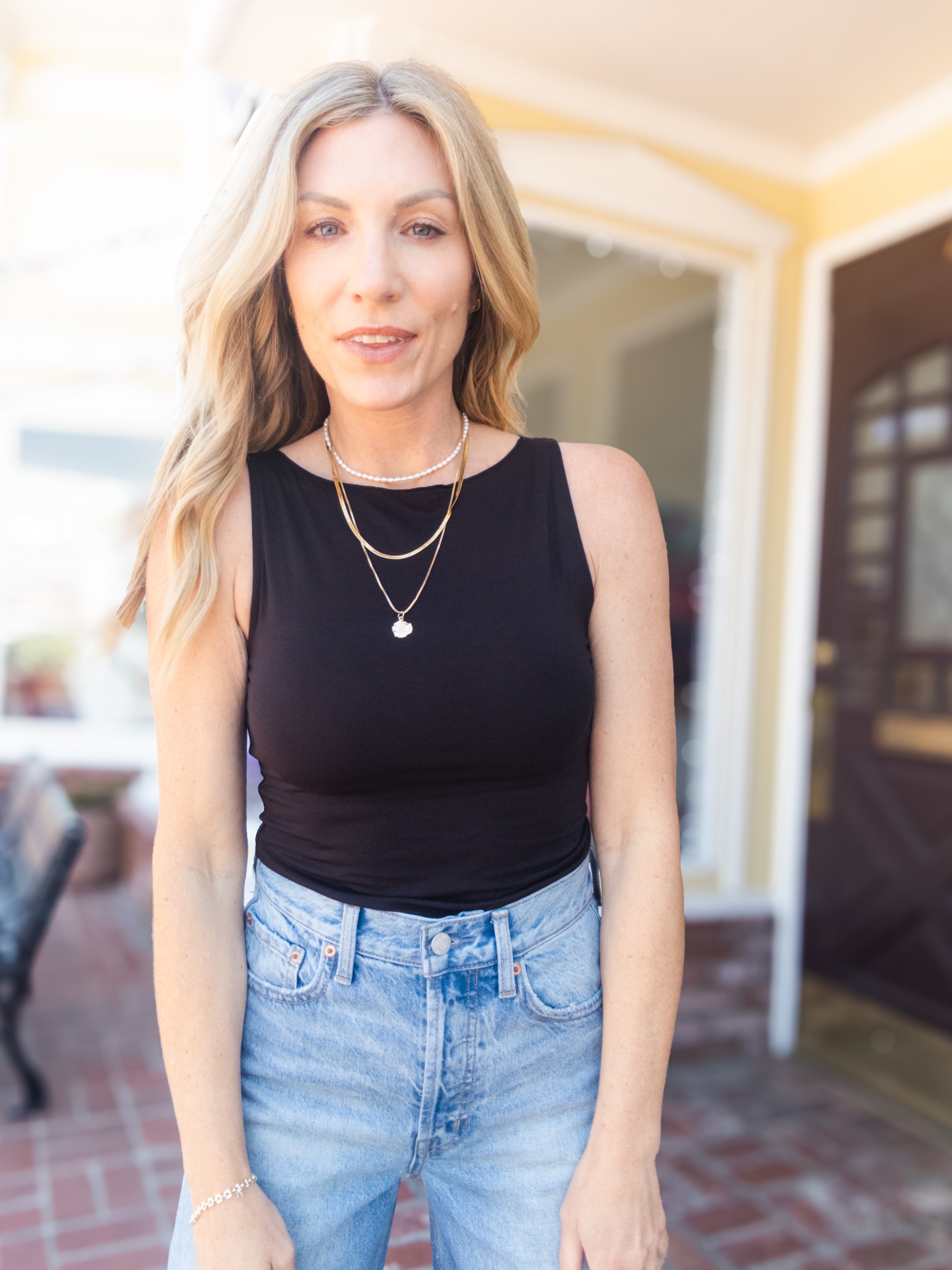 Project Social T Odette Boat Neck Tank