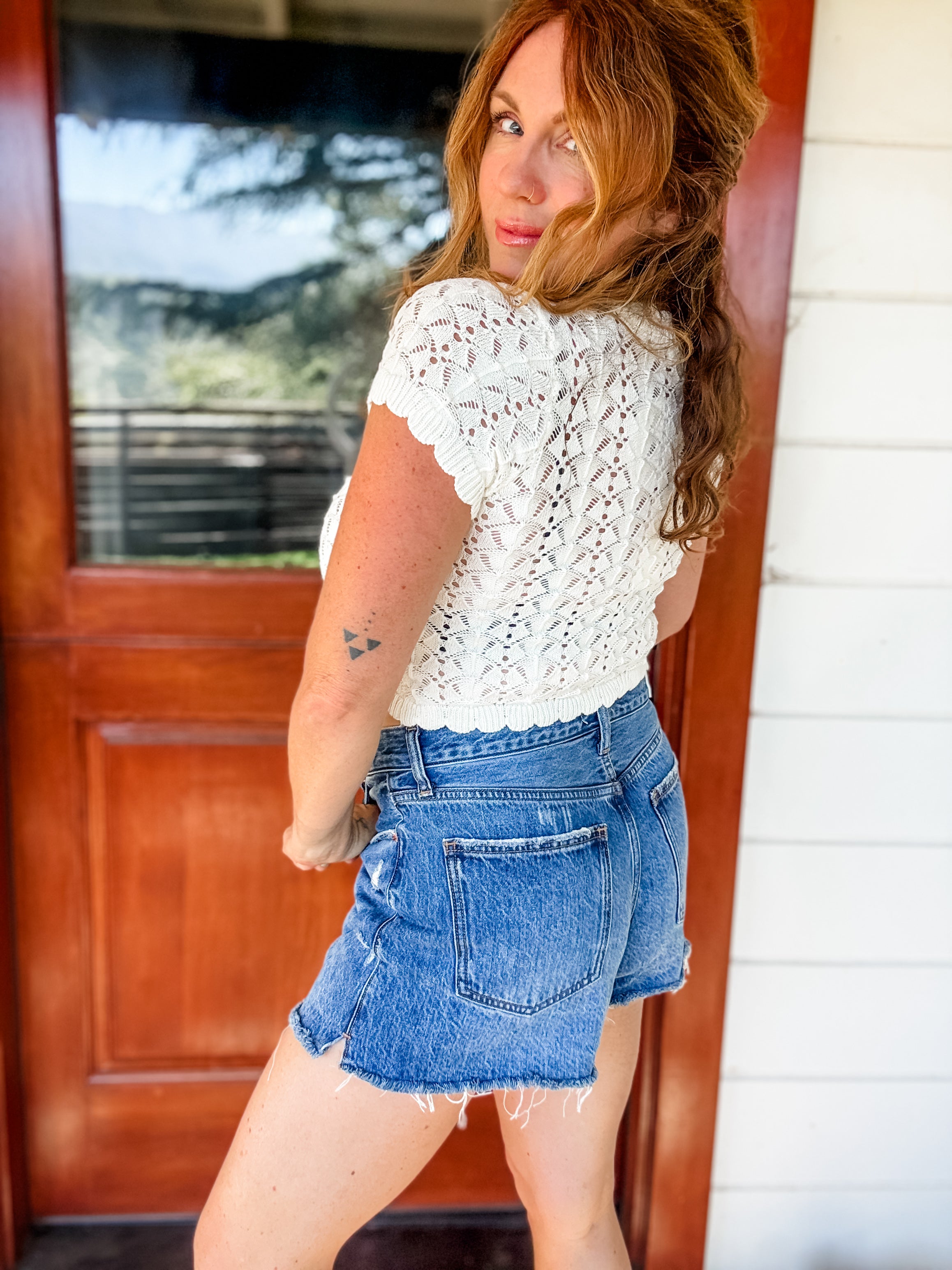 Sweetheart Short Sleeve Cardigan
