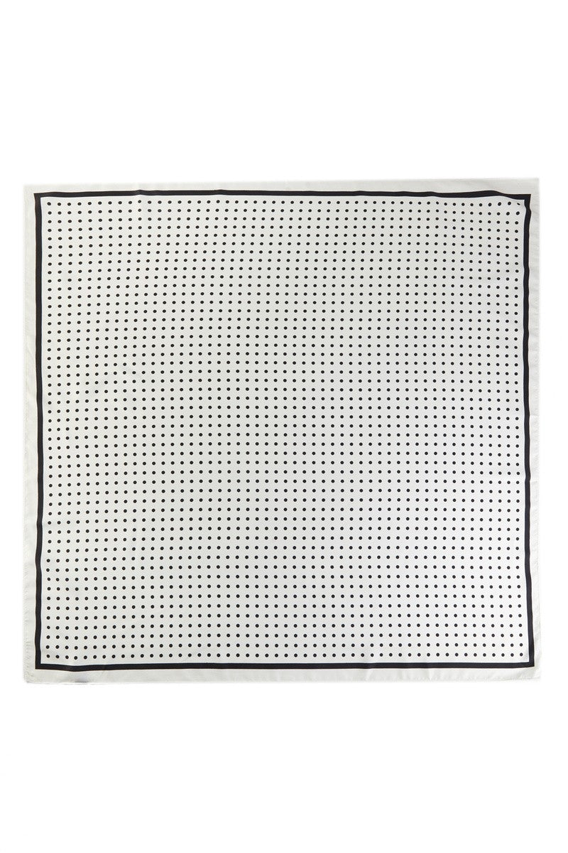 B&W Polka Dot Scarf