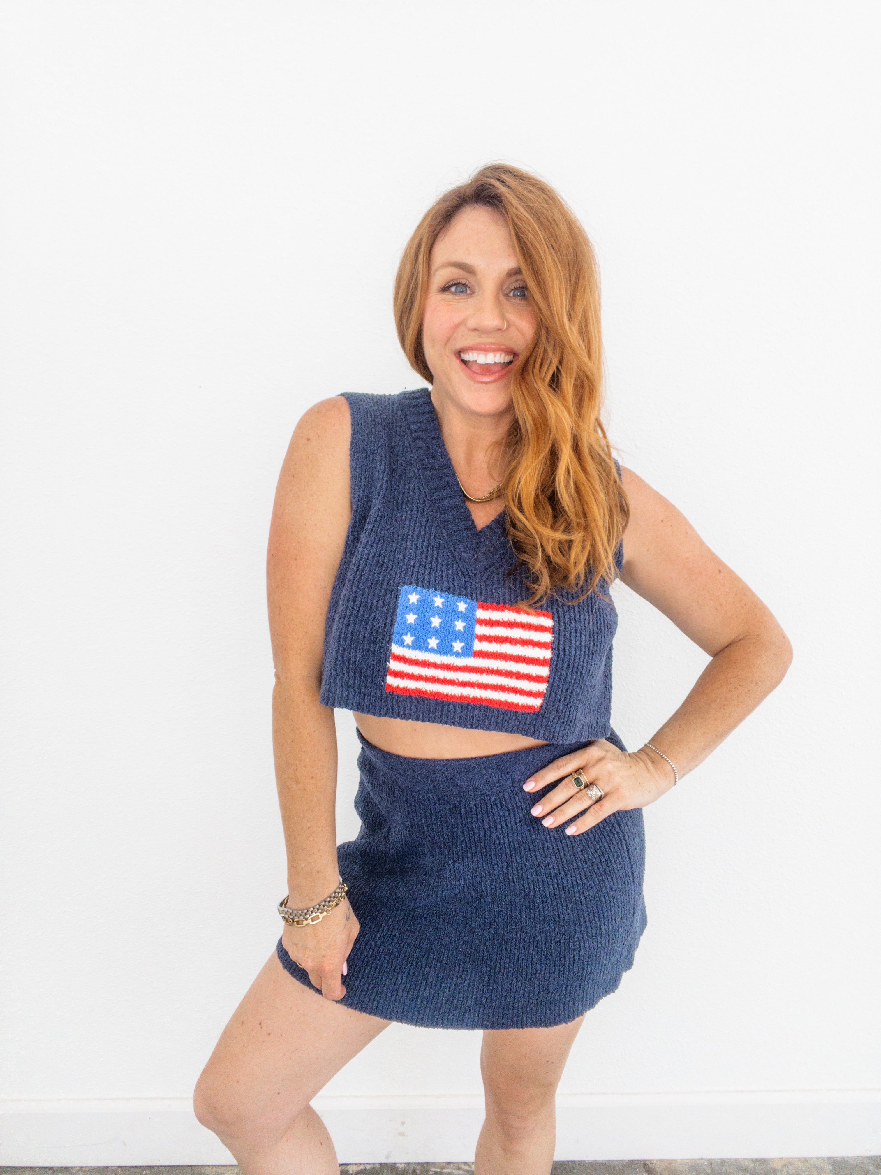 Born In The USA Sweater Skirt