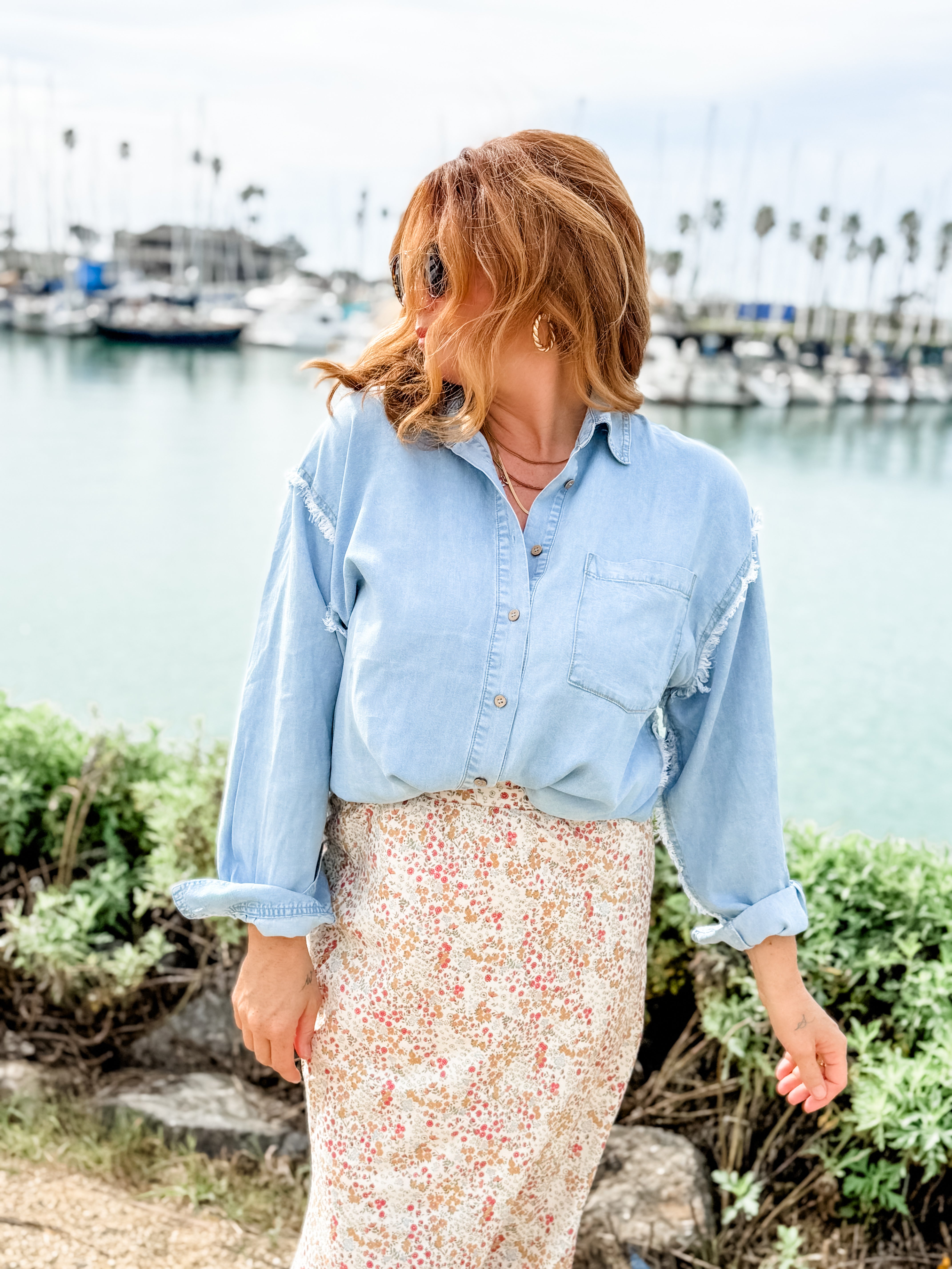 Bohemian Melody Midi Skirt