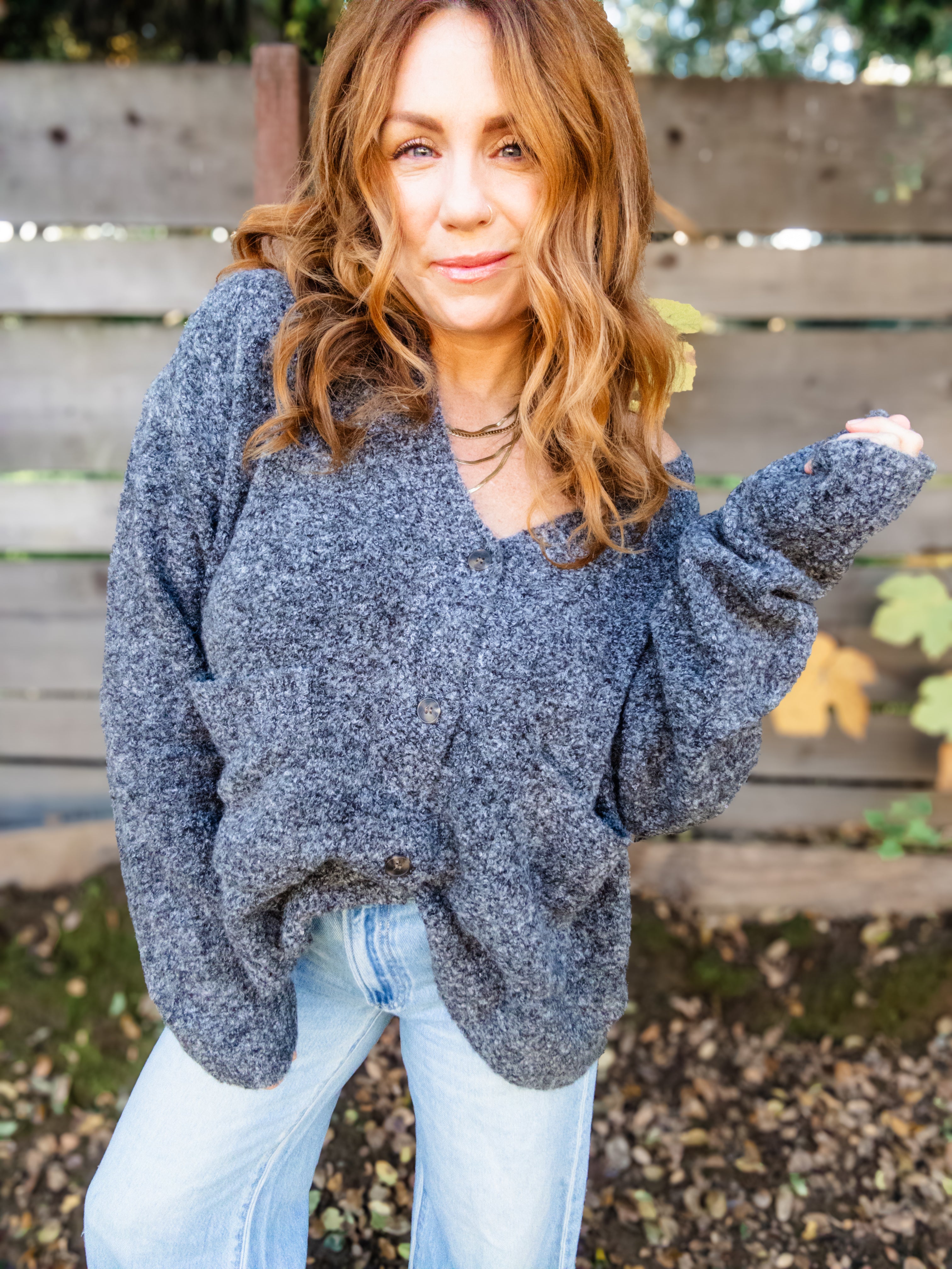 Scottie Button Cardigan