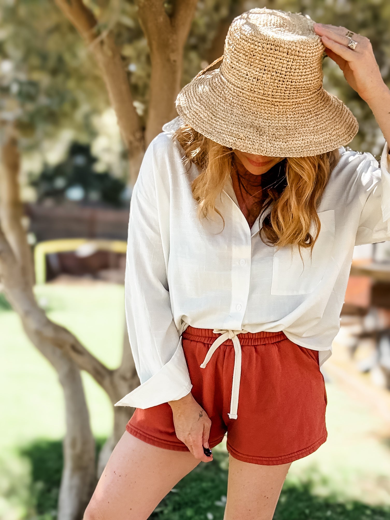 Simply Put Button Front Top