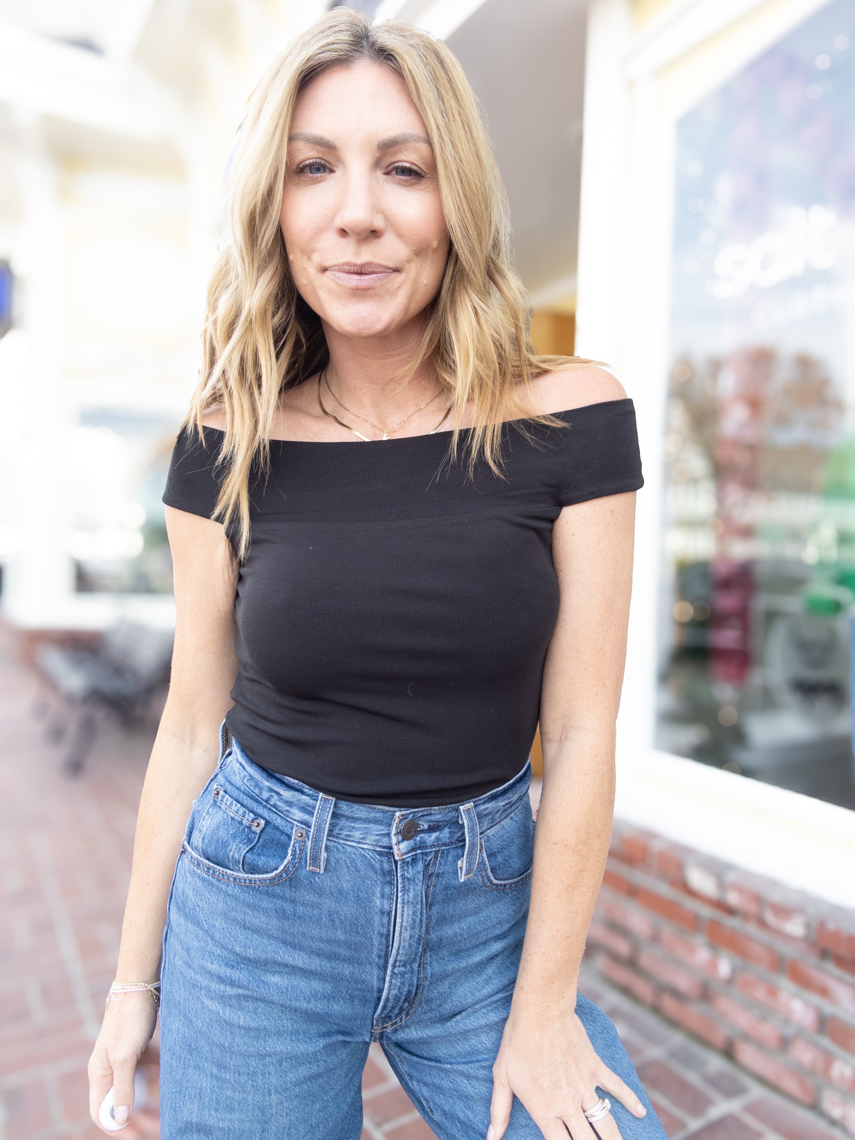 Z Supply Second Skin Off the Shoulder Top