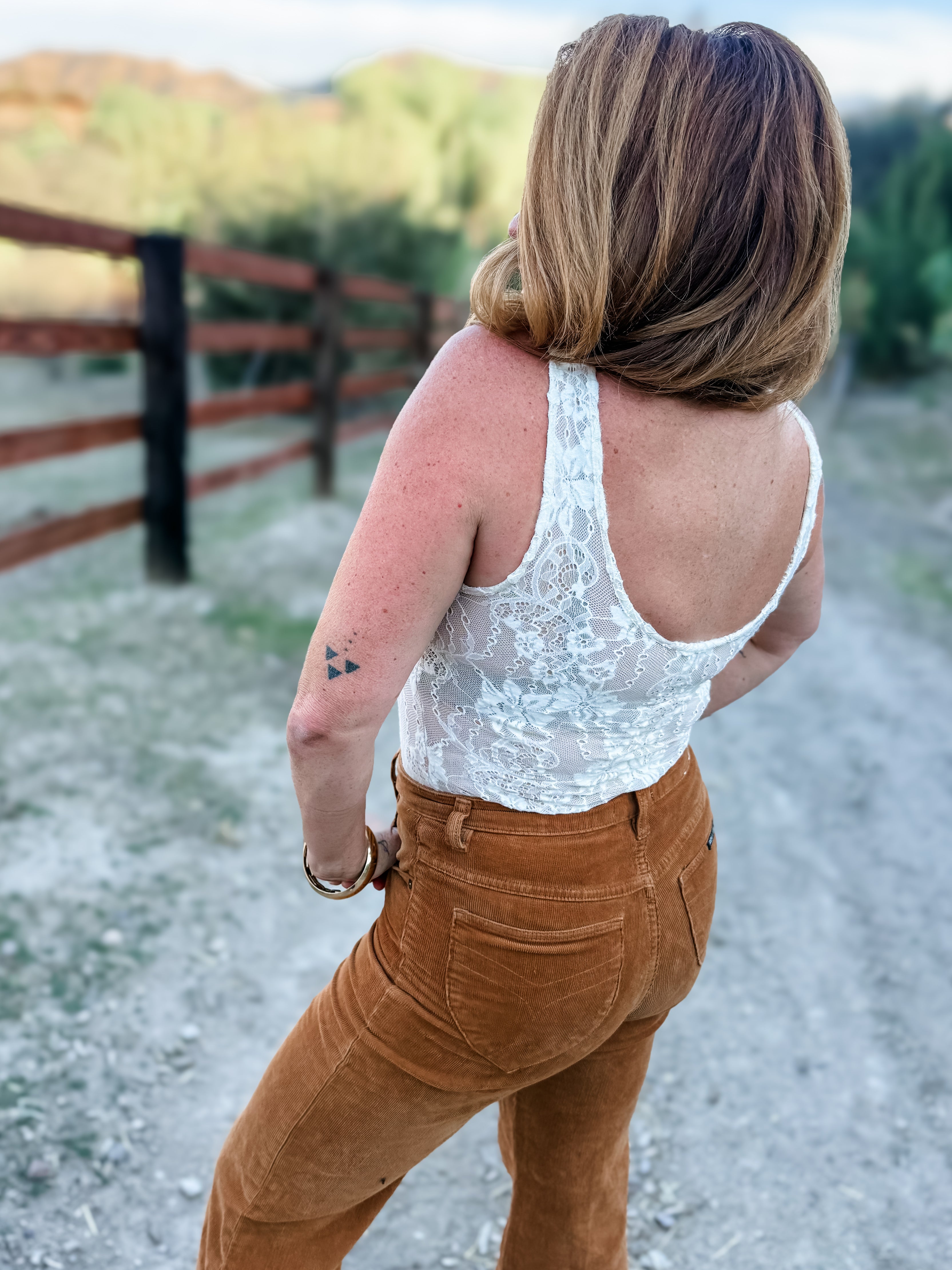 Blushing Lace Floral Bodysuit