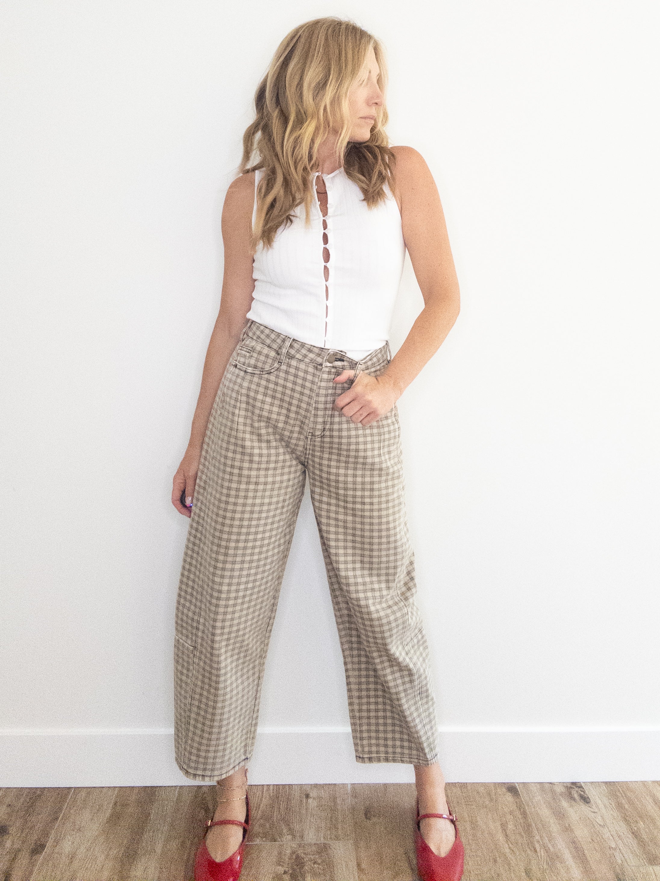Birchwood Checkered Barrel Pants