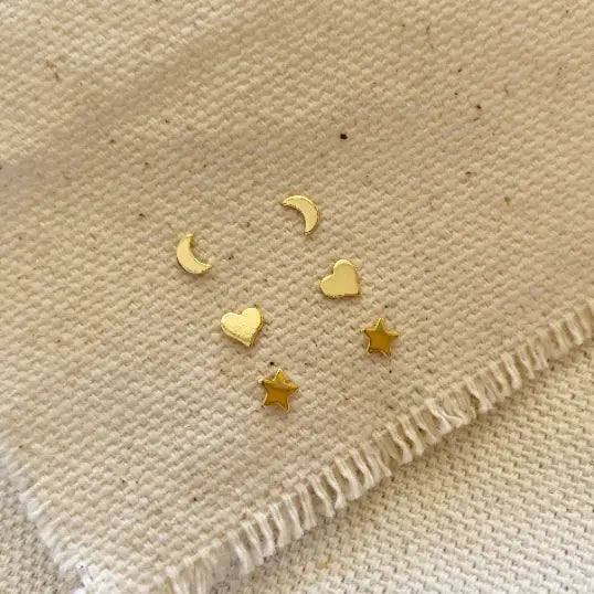 Love the Stars and Moon Studs