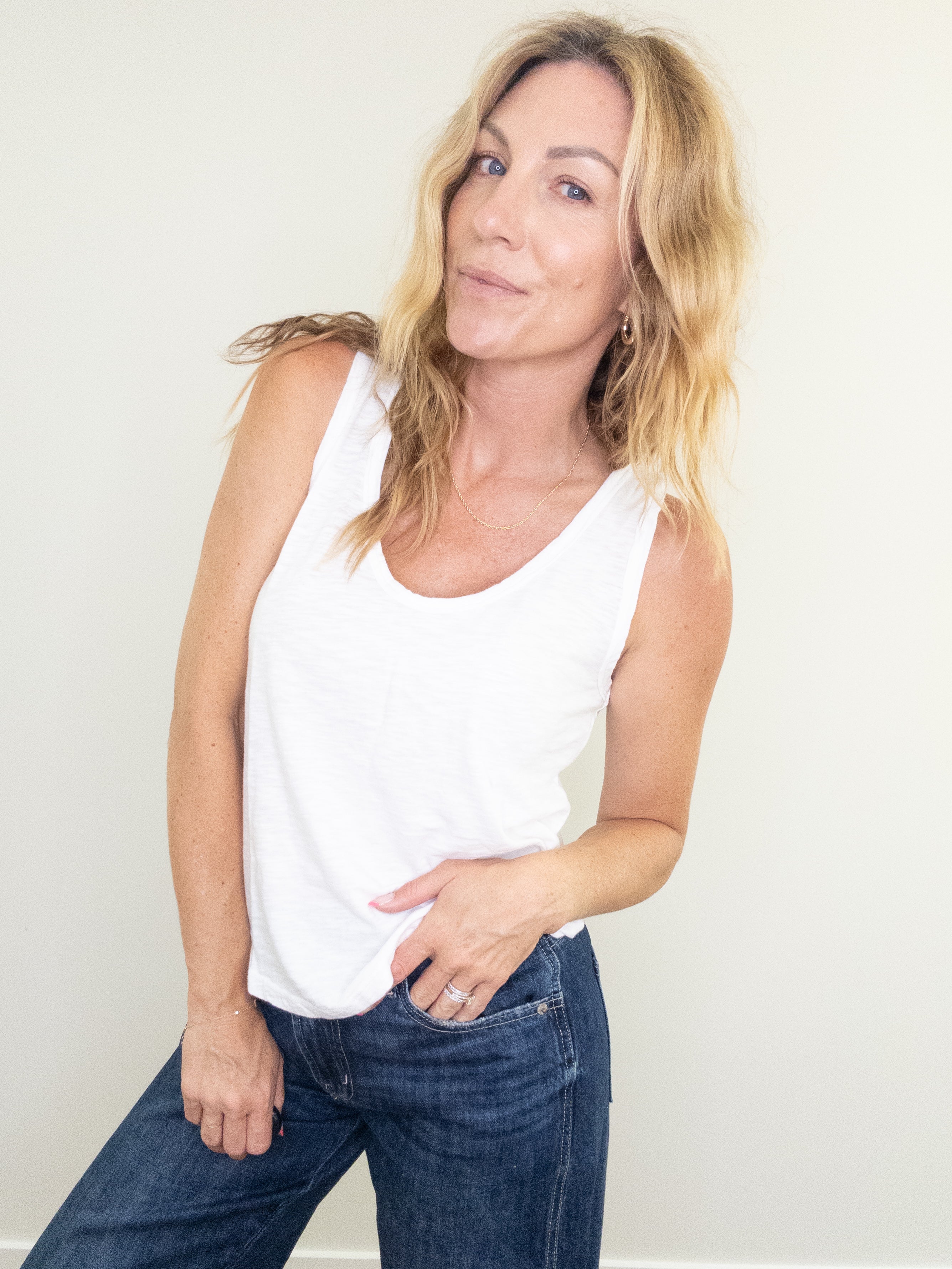 Project Social T Naz Scoop Neck Slub Tank