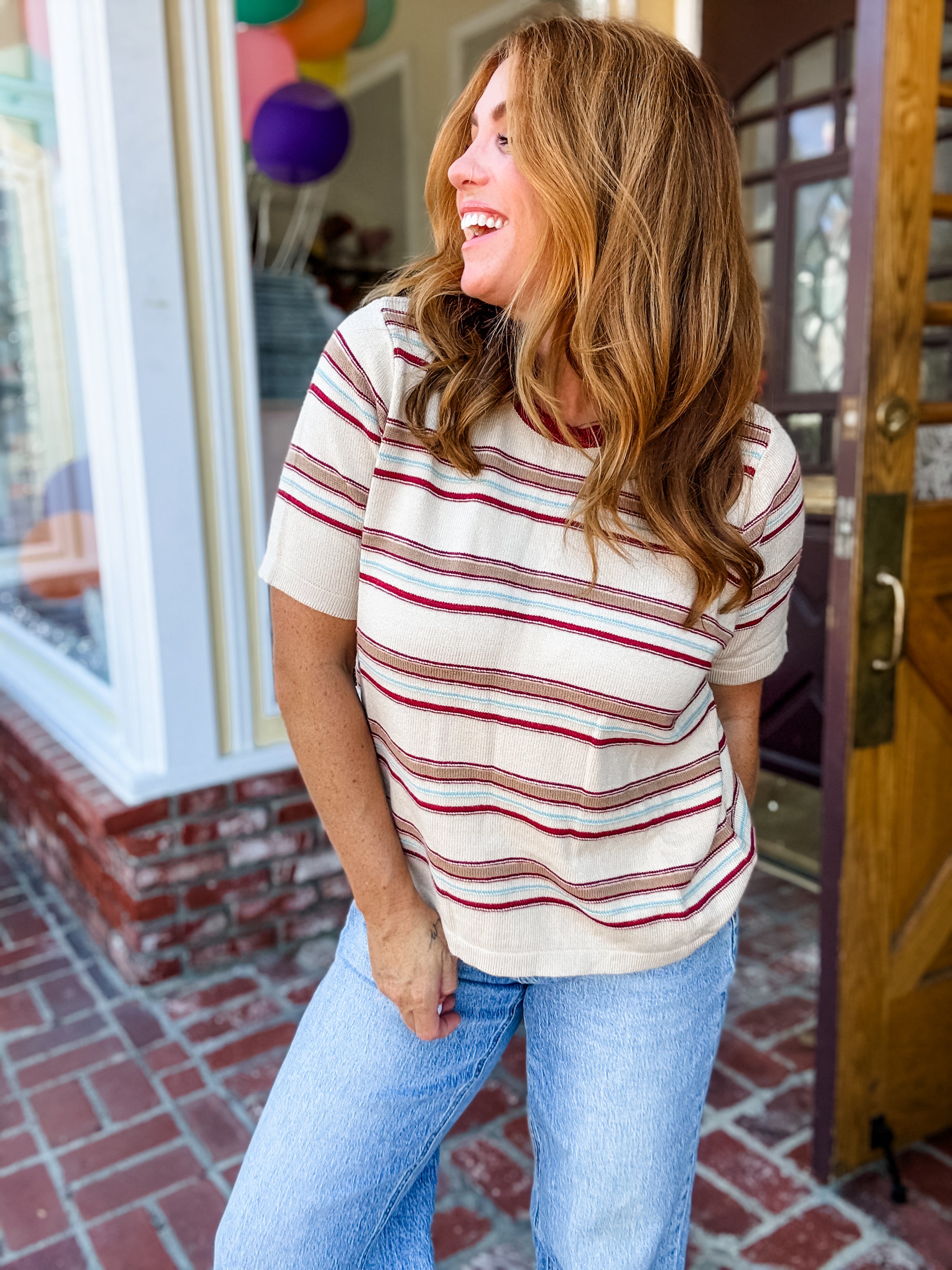 70's Retro Striped Tee
