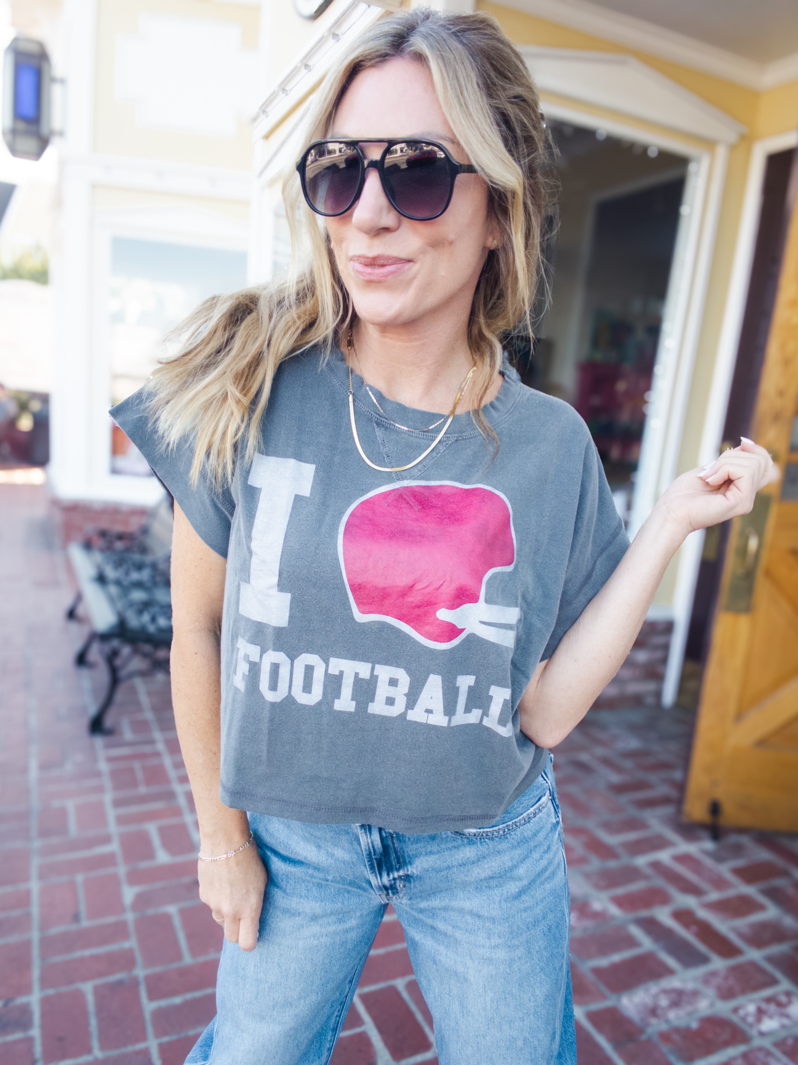 I Love Football Tee