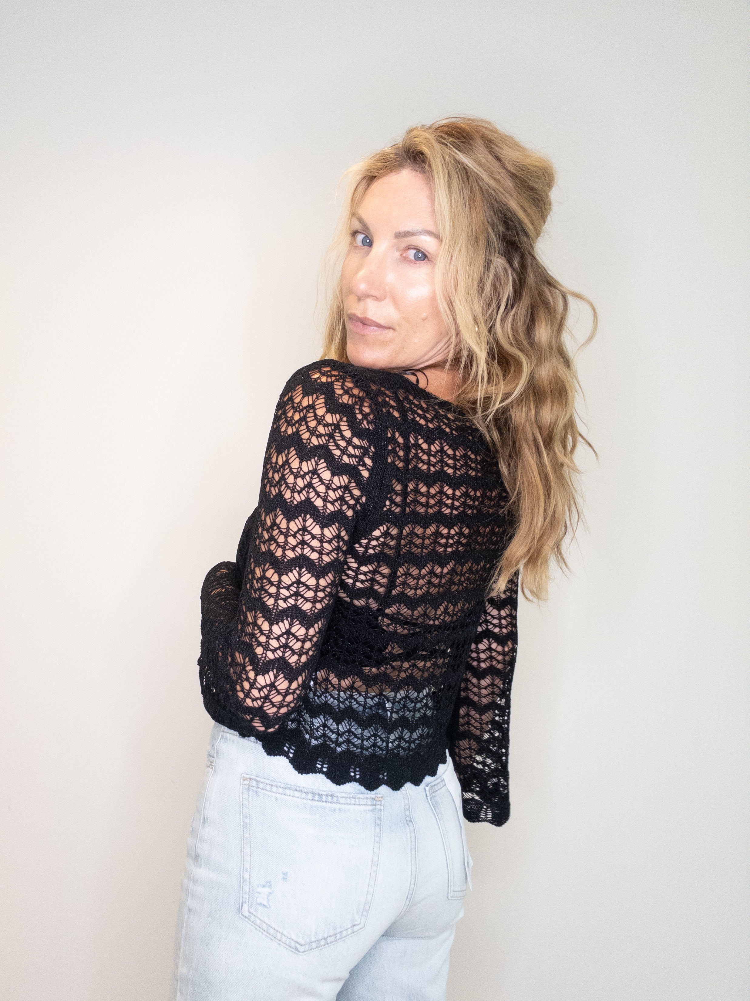 Open Air Crop Sweater