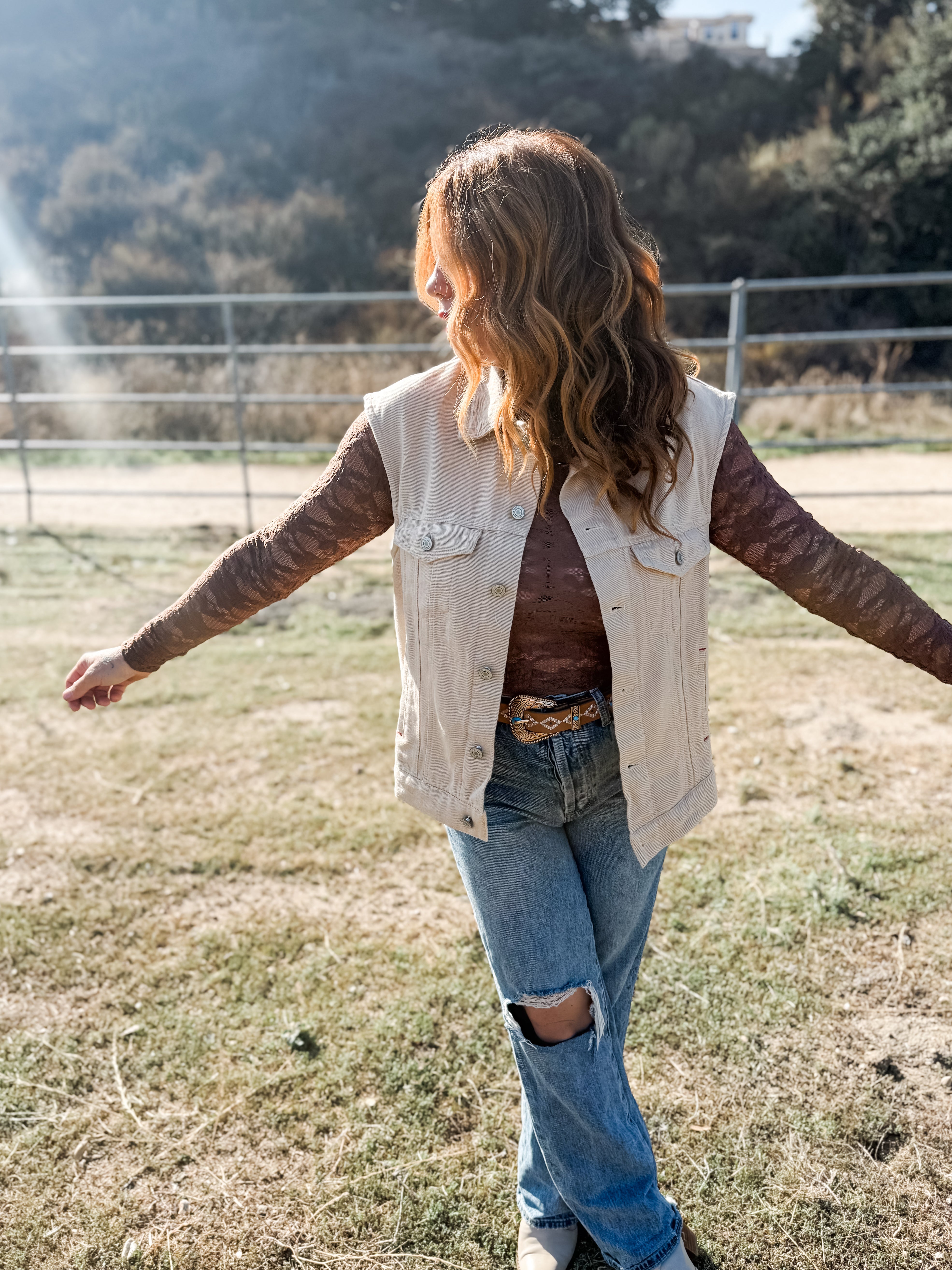 Chasing Sunset Embroidered Vest