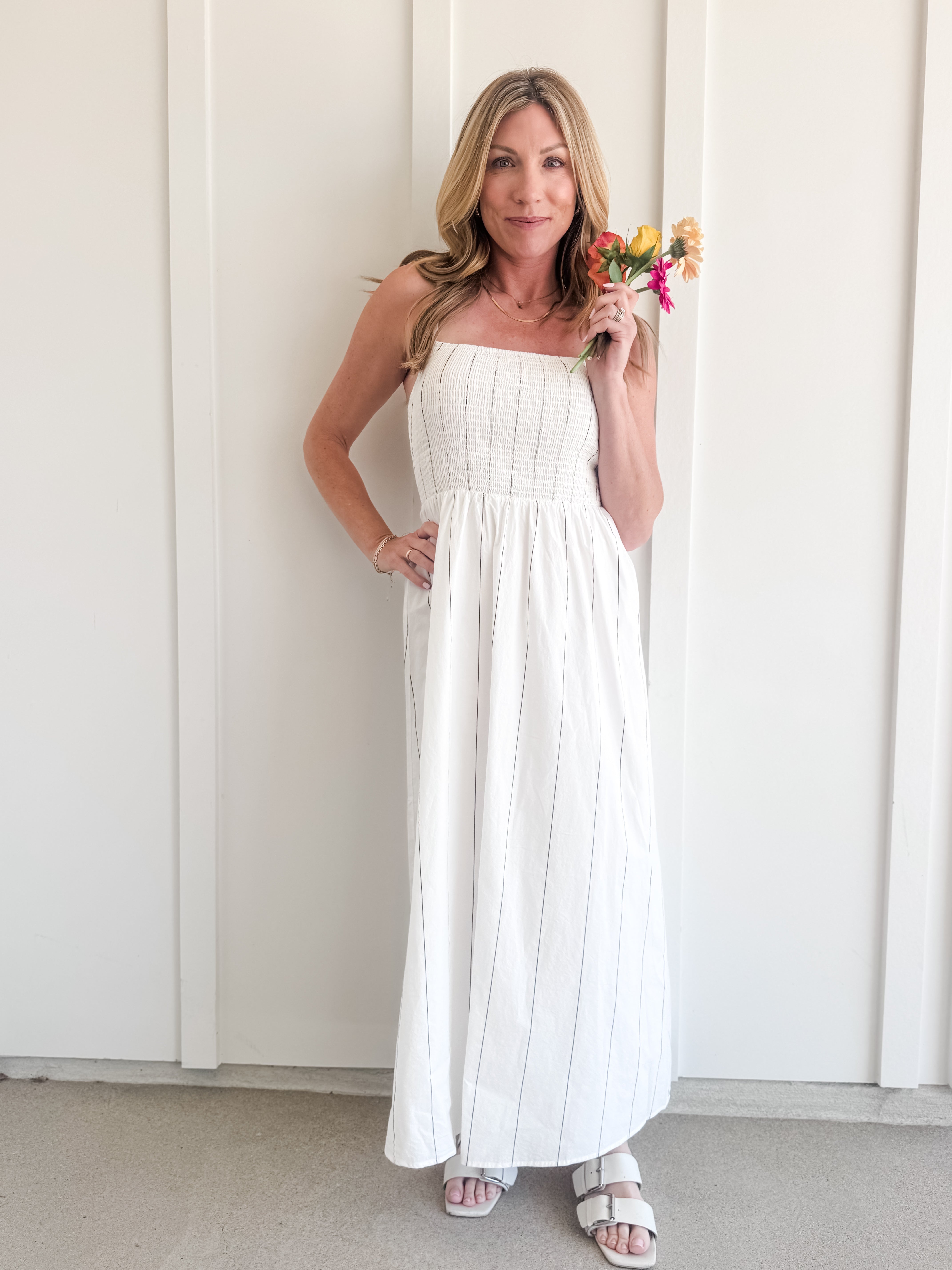 Z Supply Bayside Stripe Midi Dress