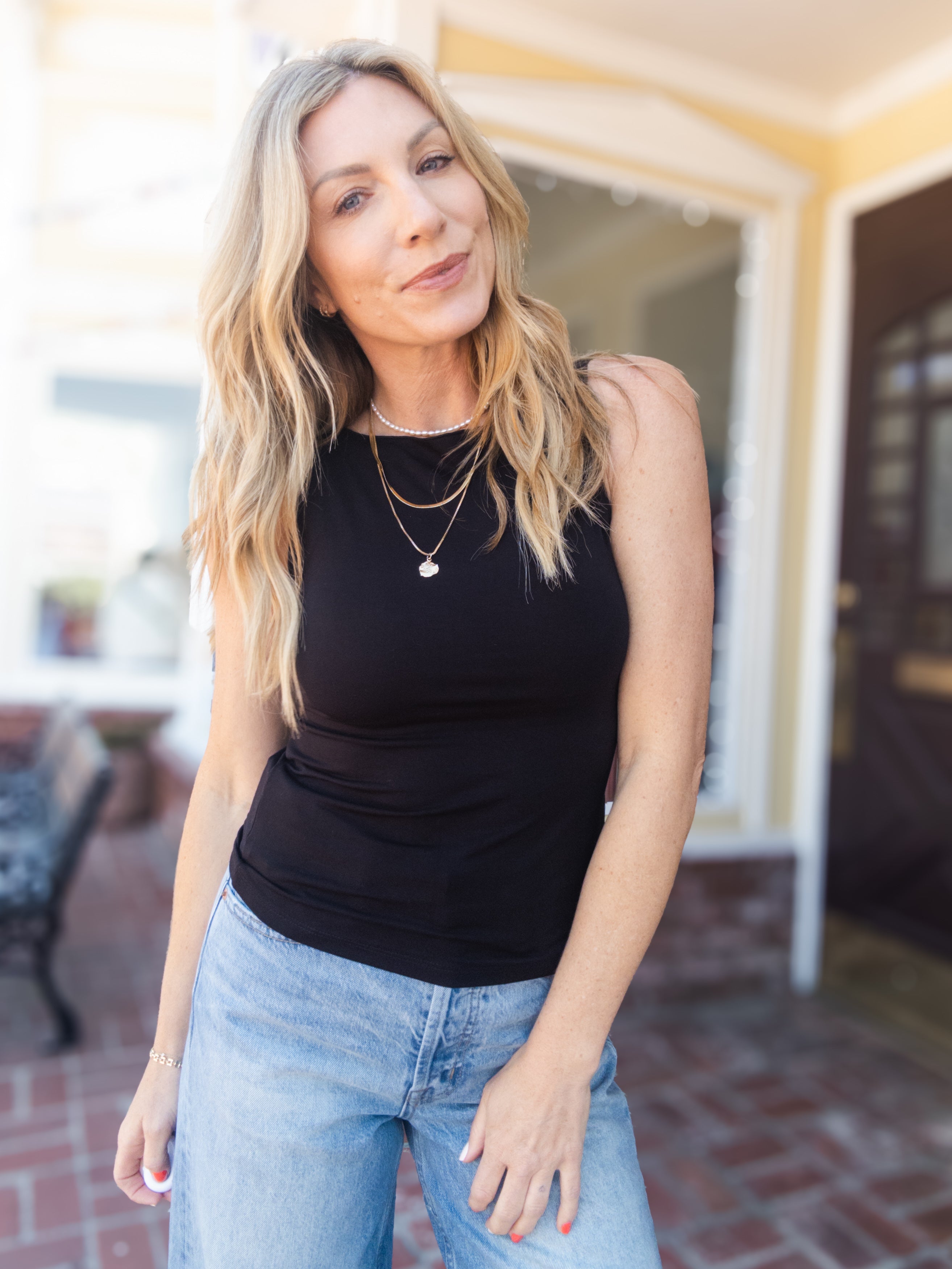 Project Social T Odette Boat Neck Tank