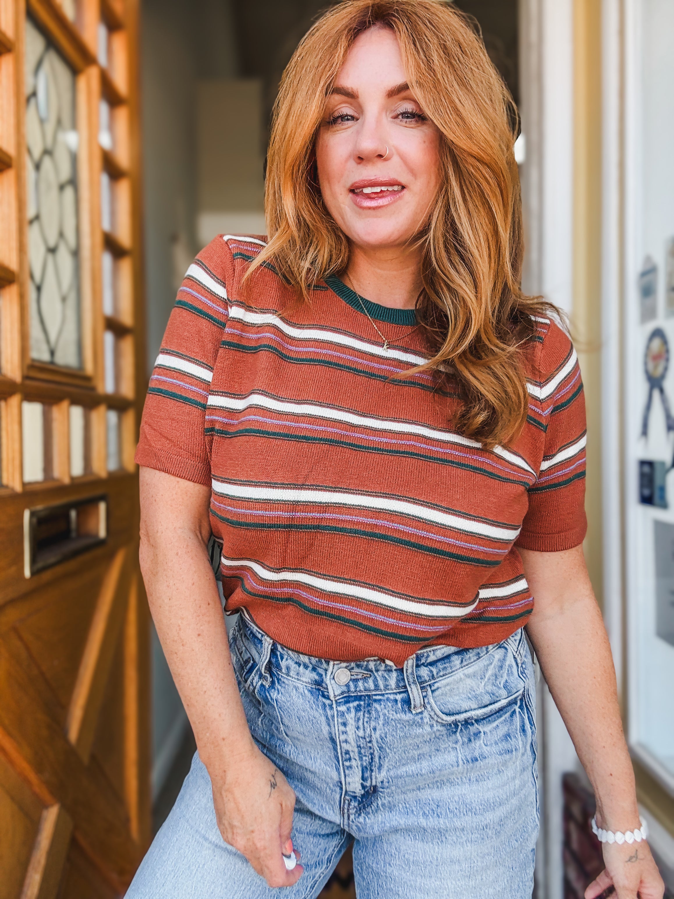 70's Retro Striped Tee