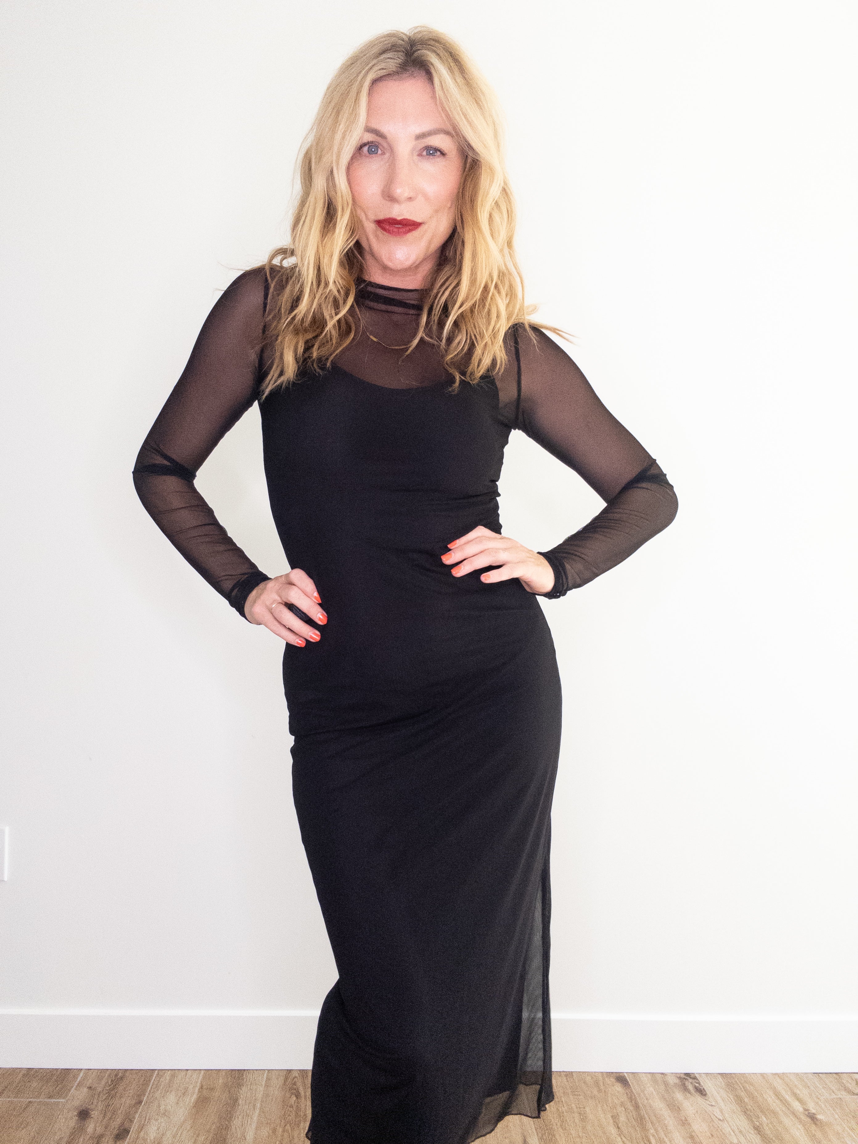 Project Social T Shibon Layered Mesh Dress