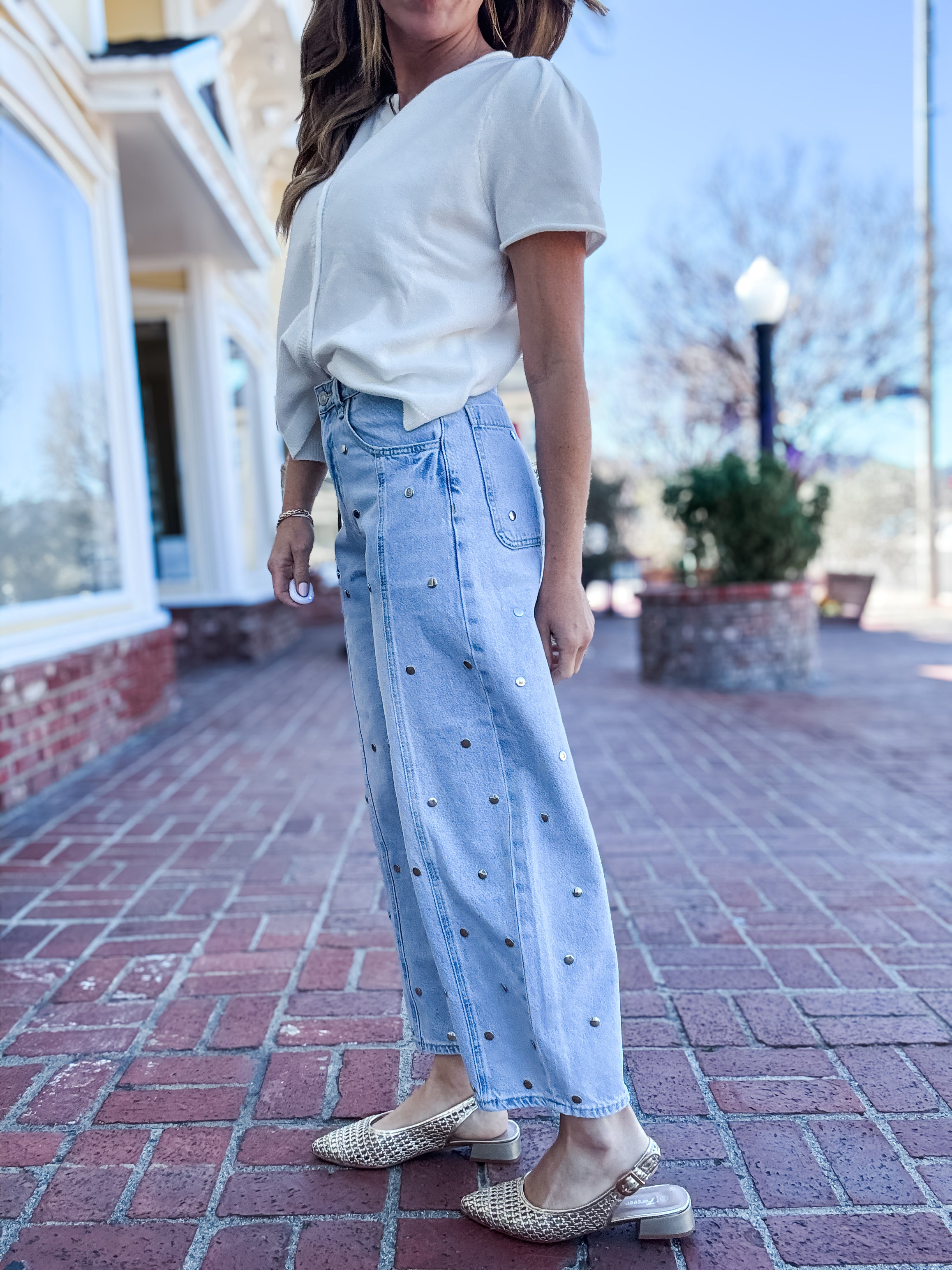 She's A Stud Barrel Jeans