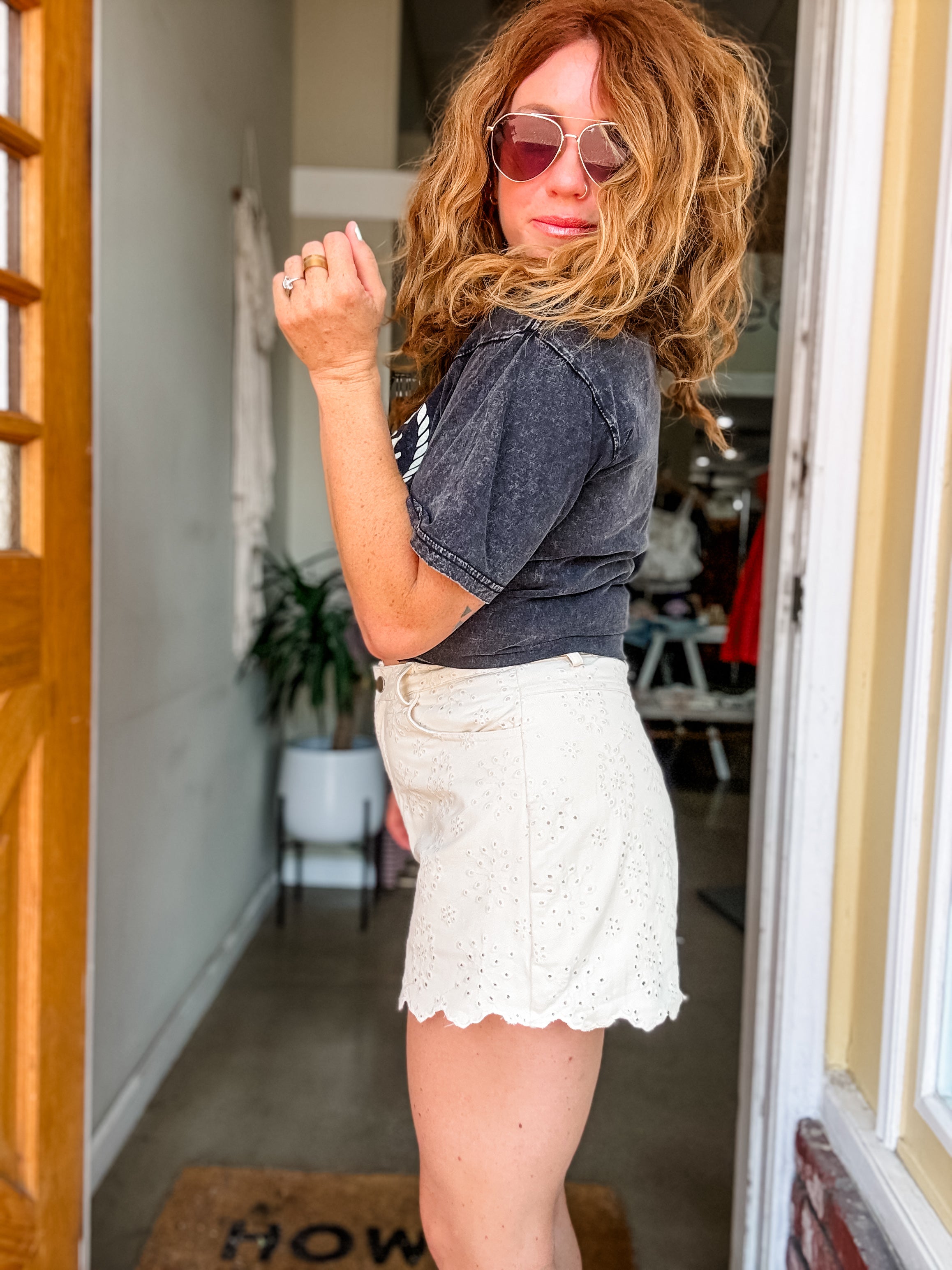 Cambria Eyelet Skort
