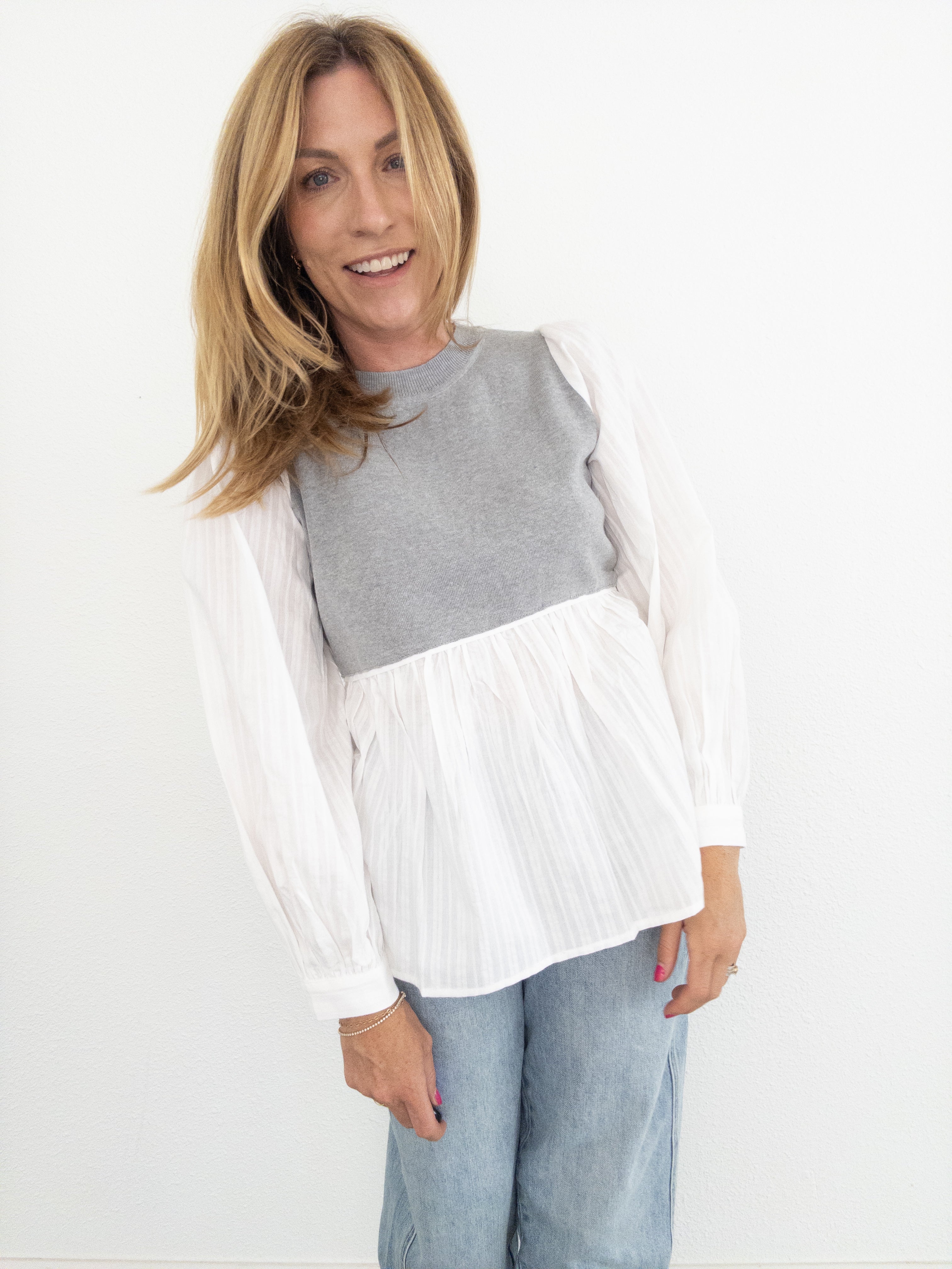 Waldorf Woven Layered Blouse