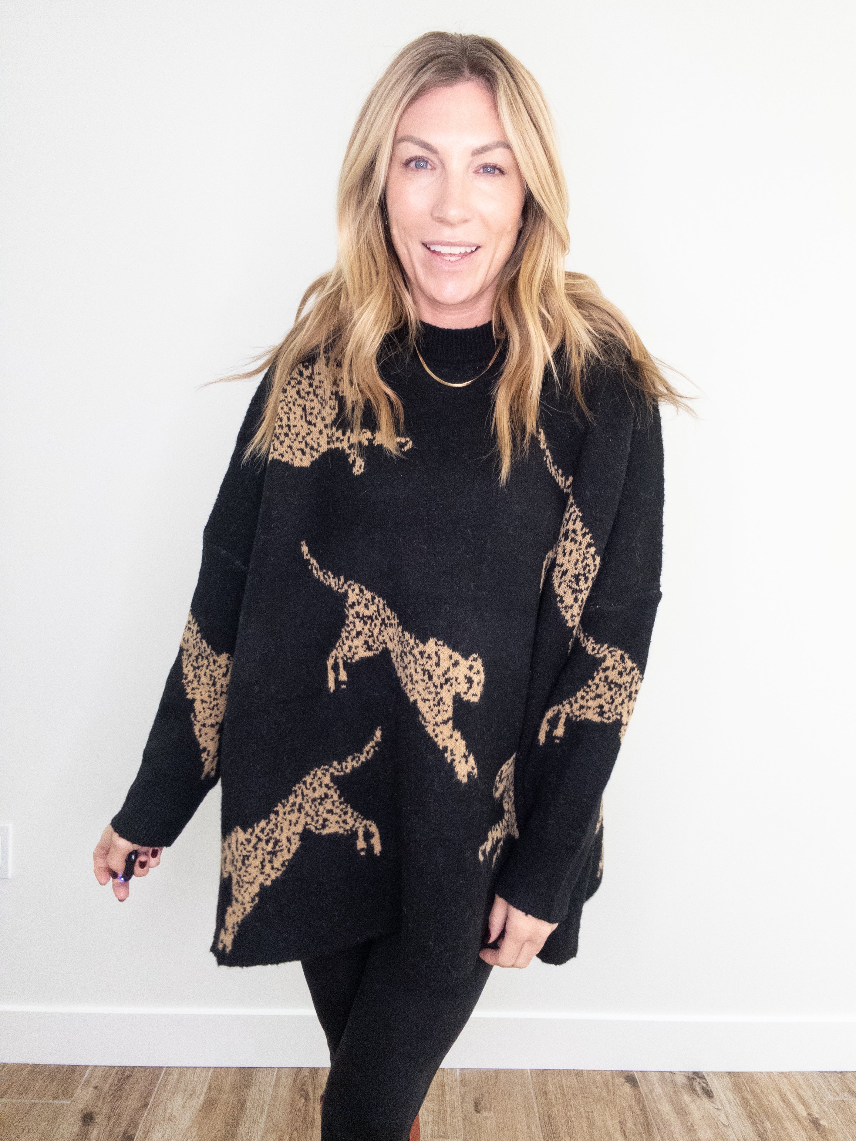 Haute Spots Cheetah Sweater