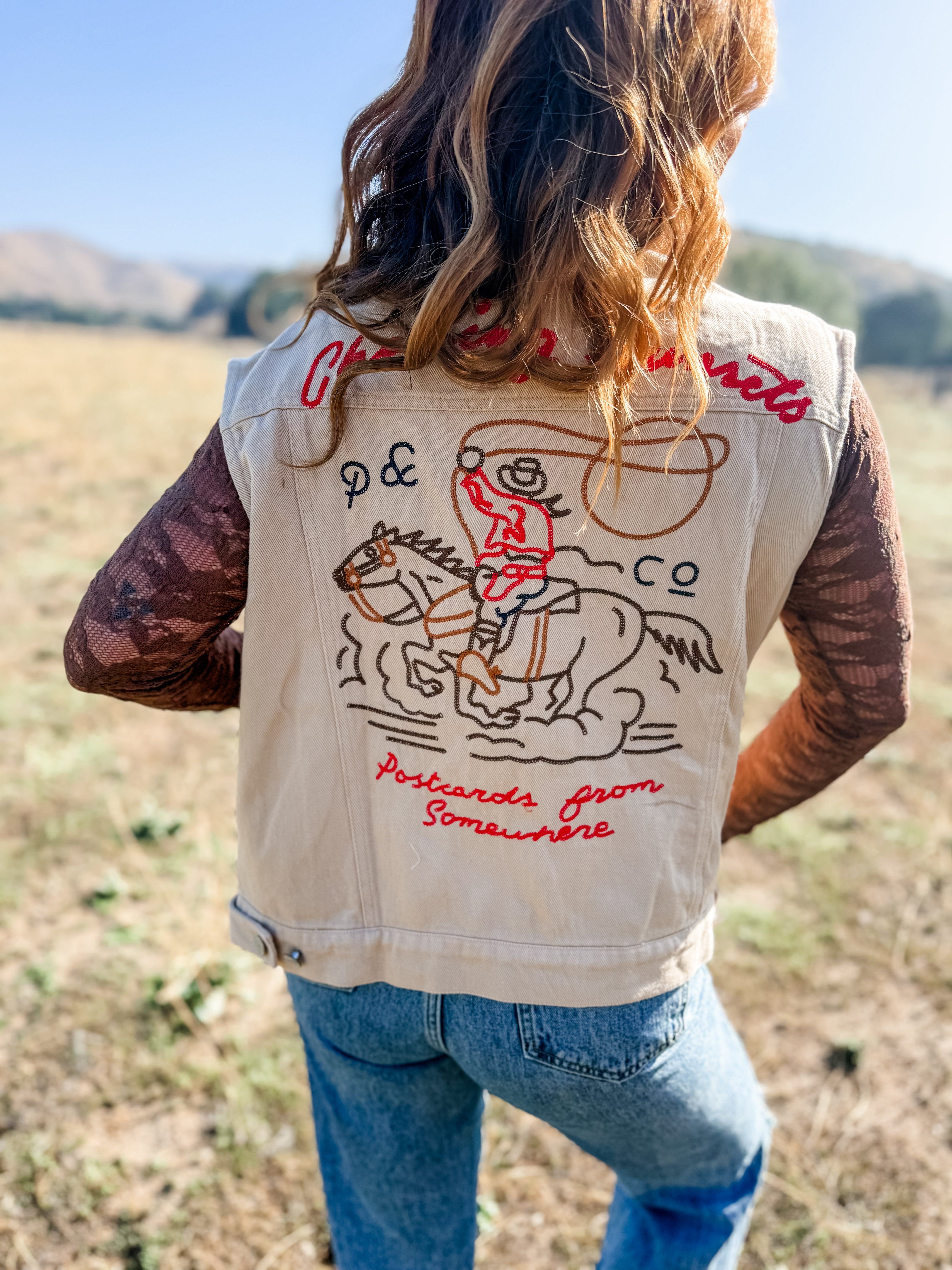 Chasing Sunset Embroidered Vest