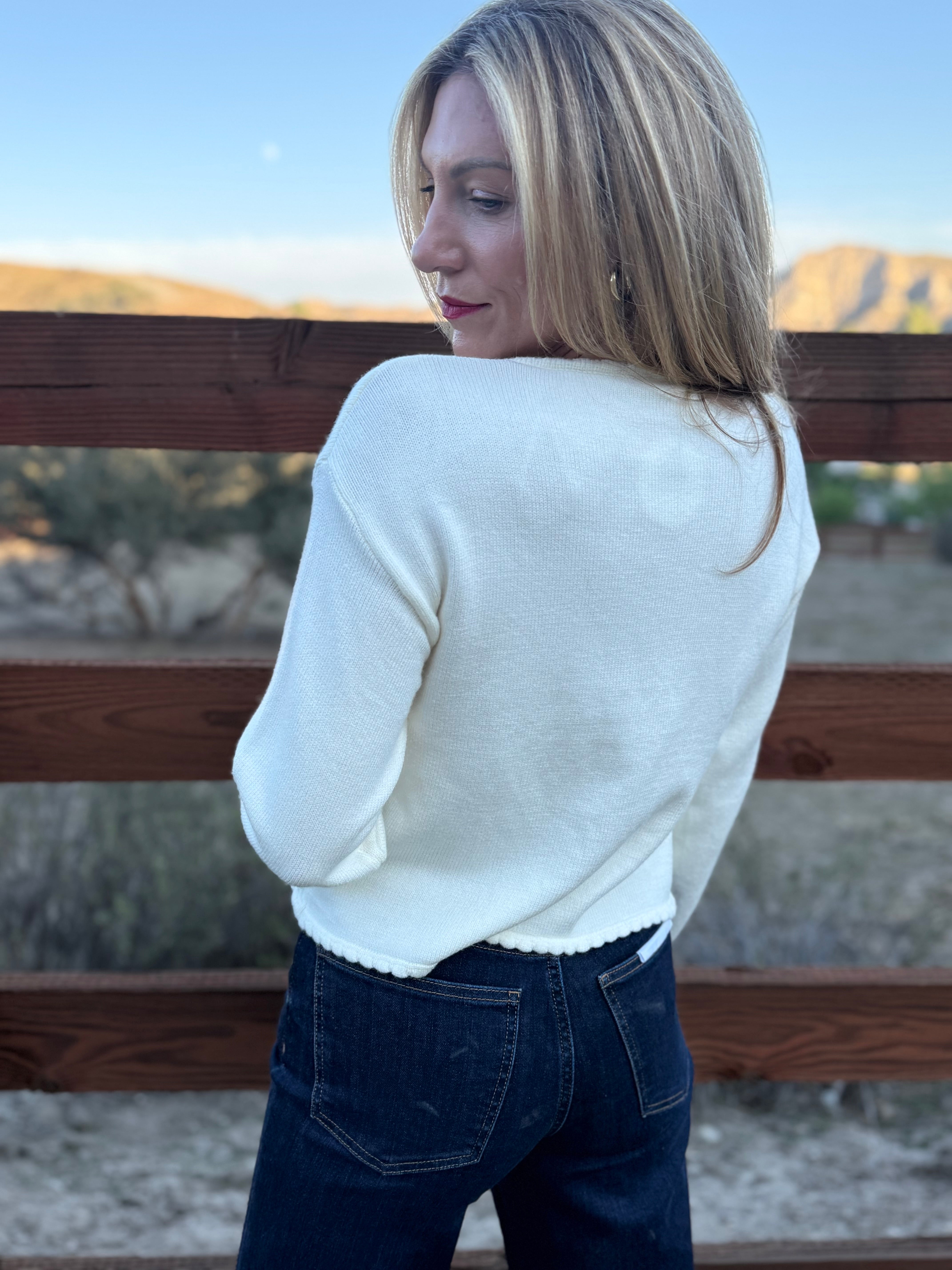 Sara Front Tie Cardigan